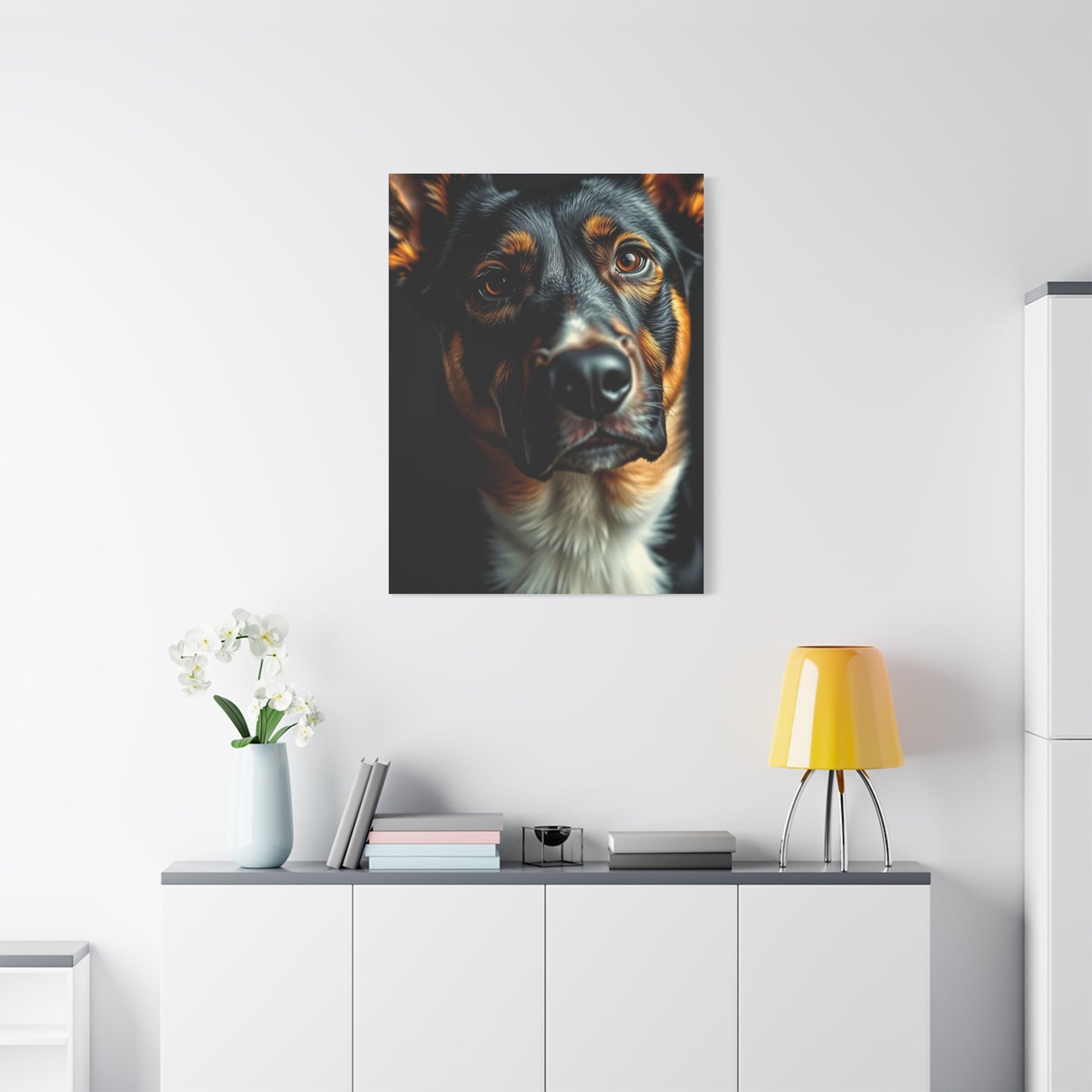 Supreme Black and Tan Art Collection Wall Art & Canvas Print