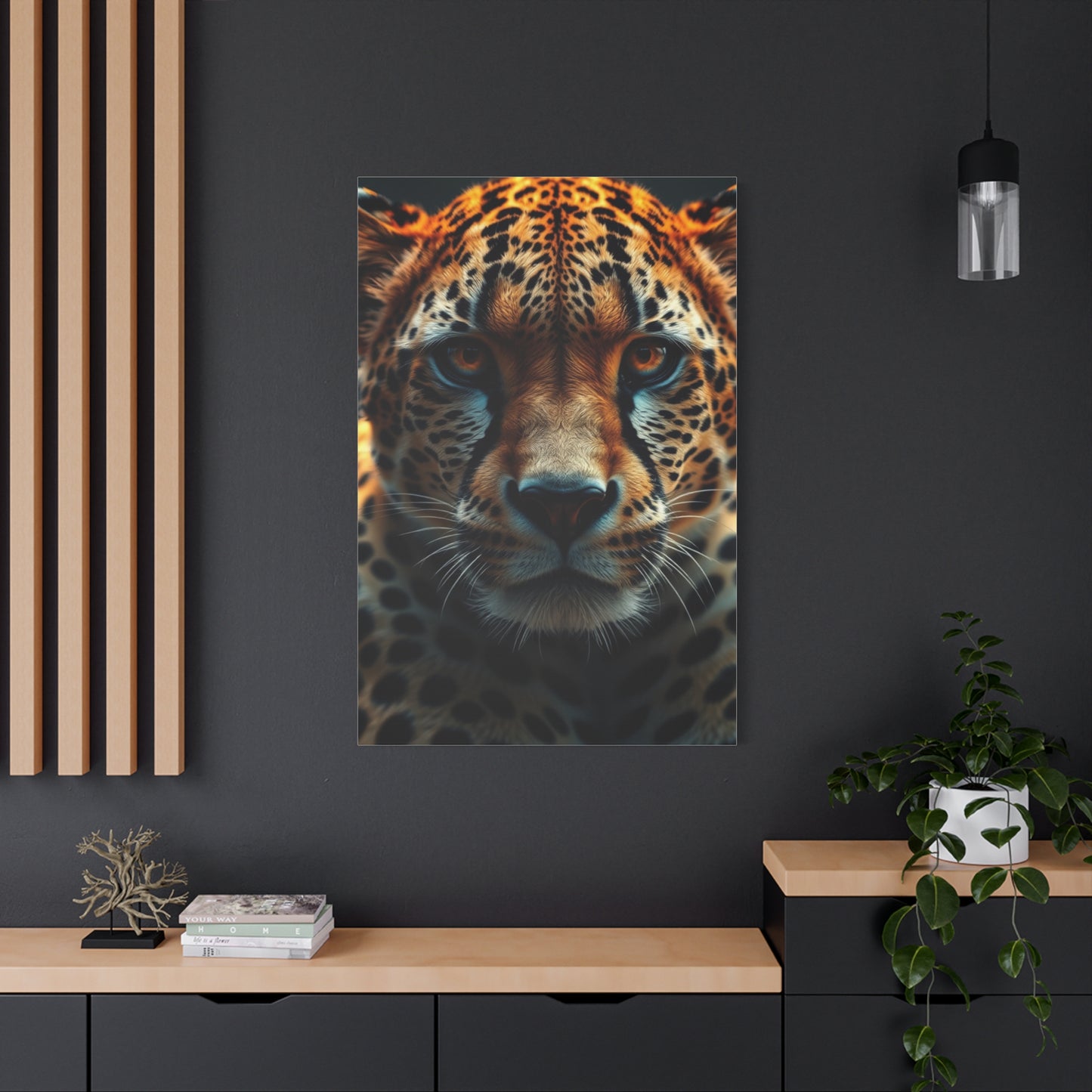 Majestic Feline Portrait Wall Art & Canvas Print
