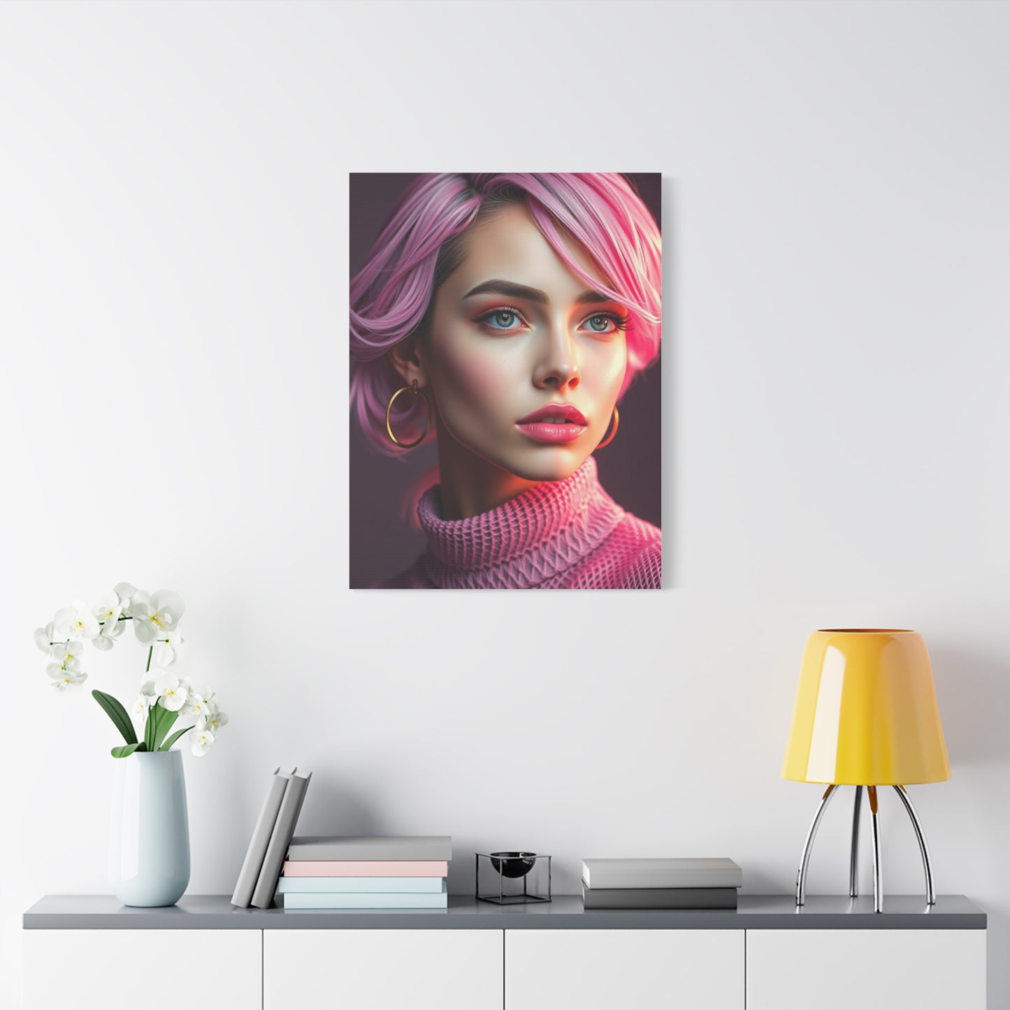 Rosé Reverie Canvas Wall Art & Canvas Print