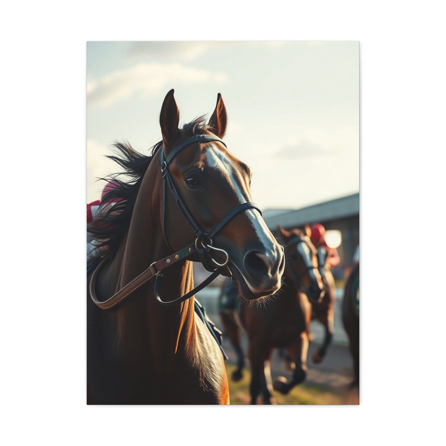 Masterpiece Horse Racing Art Vision Wall Art & Canvas Print