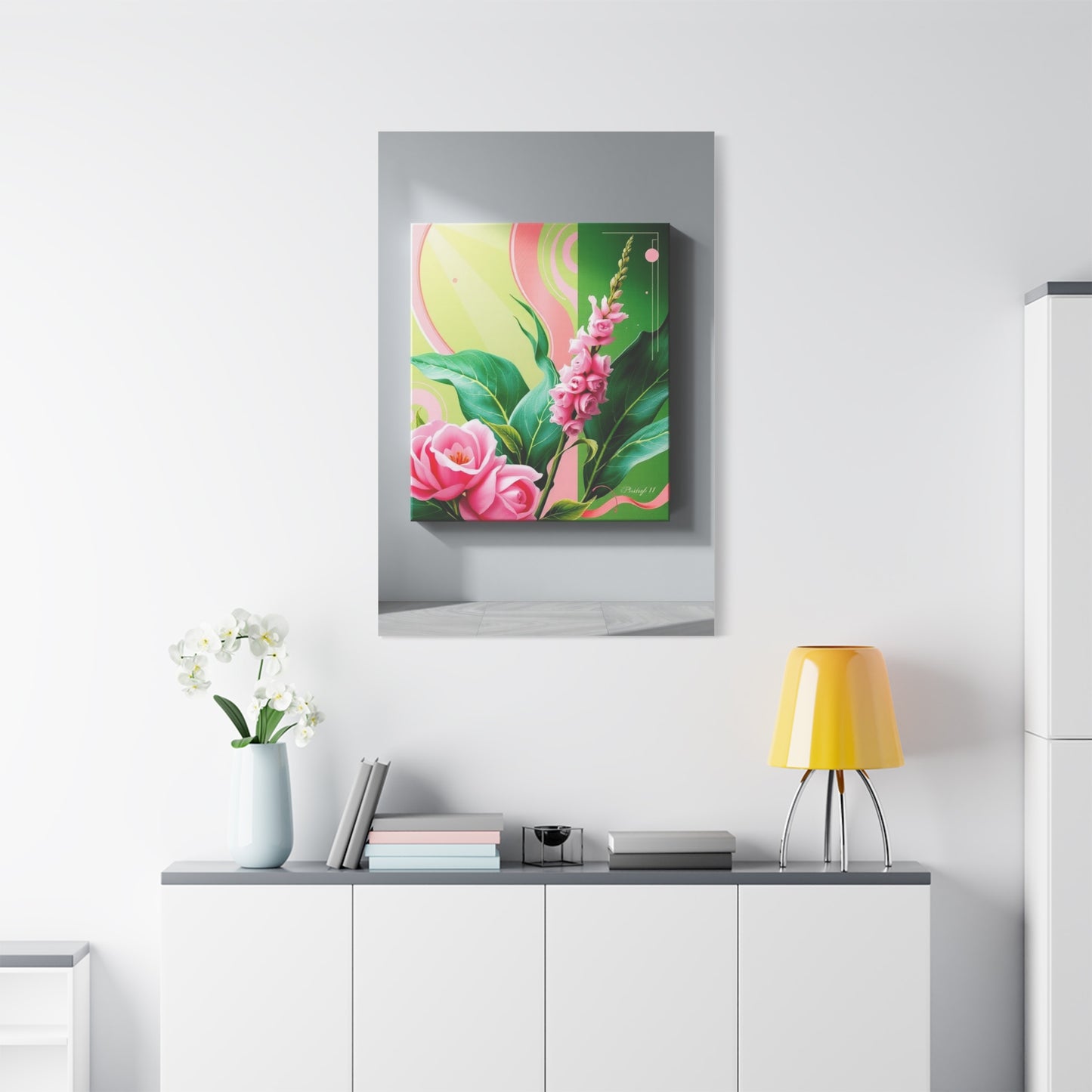 Green & Pink Canvas Art Supreme Gallery Wall Art & Canvas Print