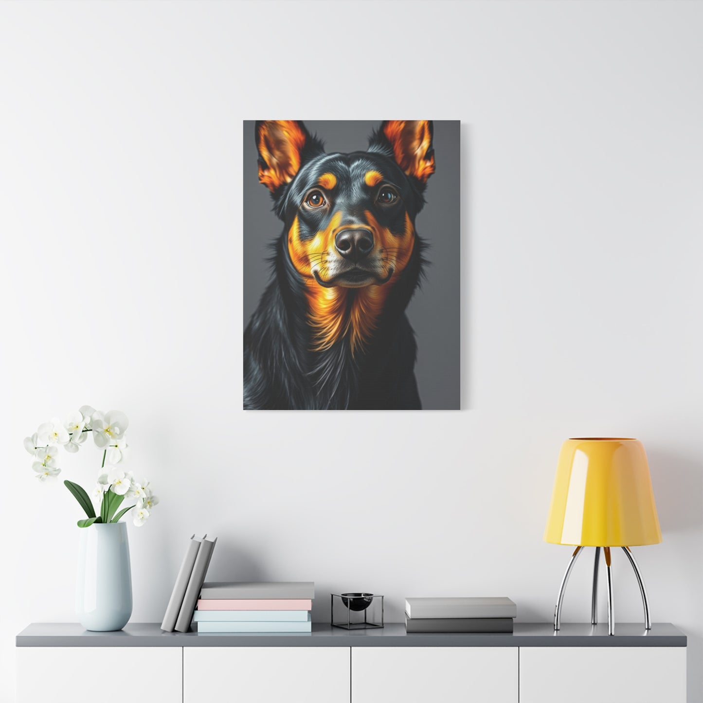 Black and Tan Art Luxury Canvas Wall Art & Canvas Print