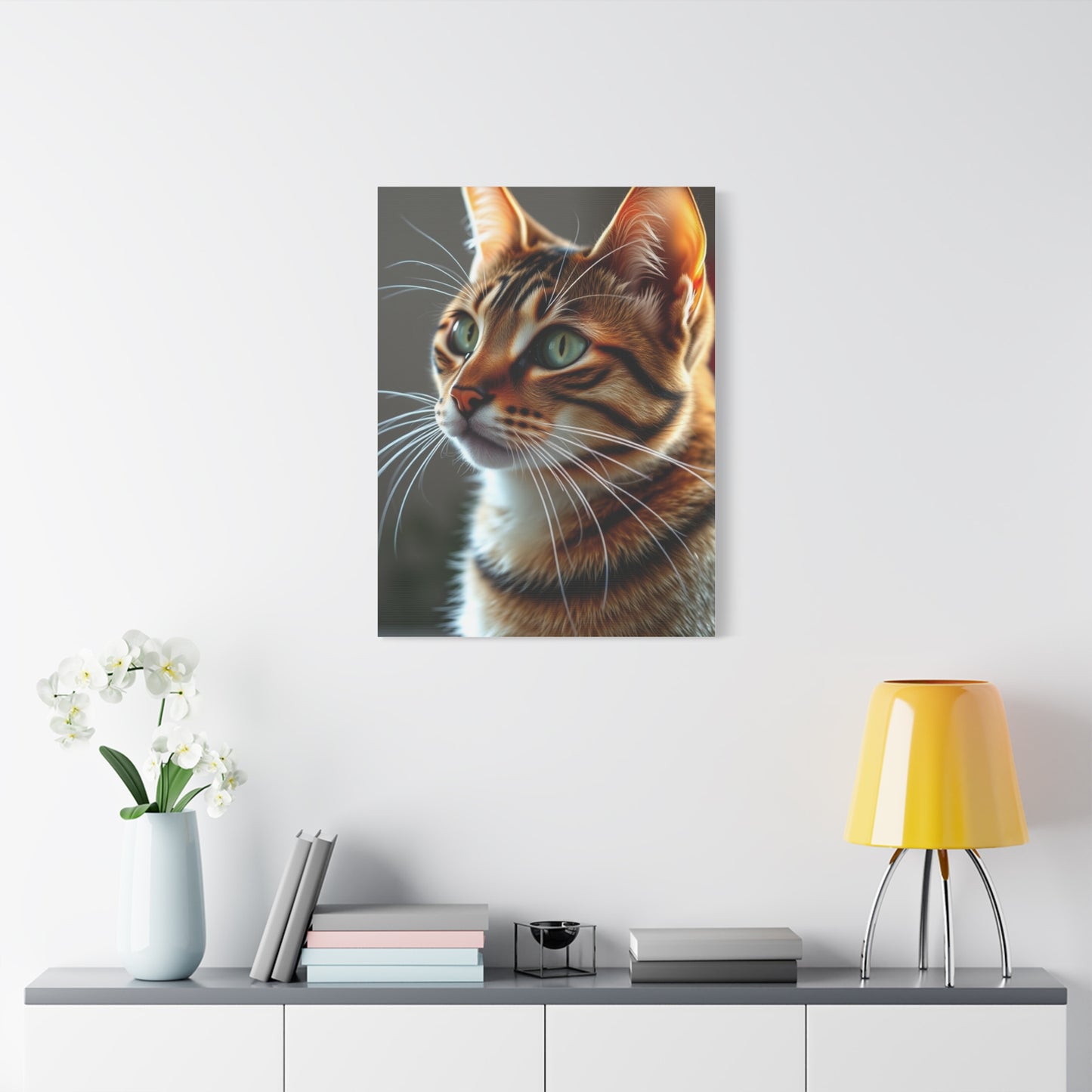 Supreme Tabby Cat Art Collection Wall Art & Canvas Print