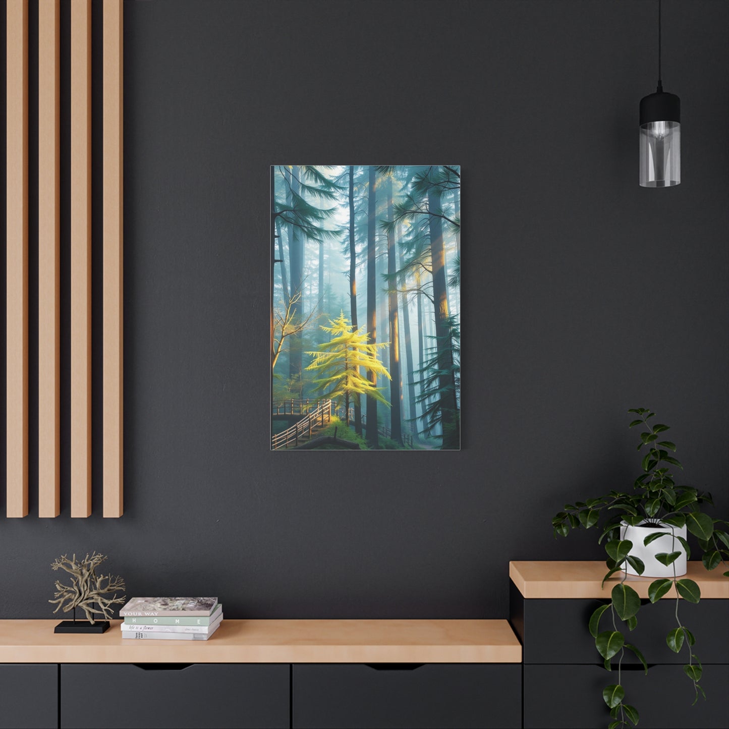 Leafy Tranquility Masterpiece Wall Art & Canvas Print