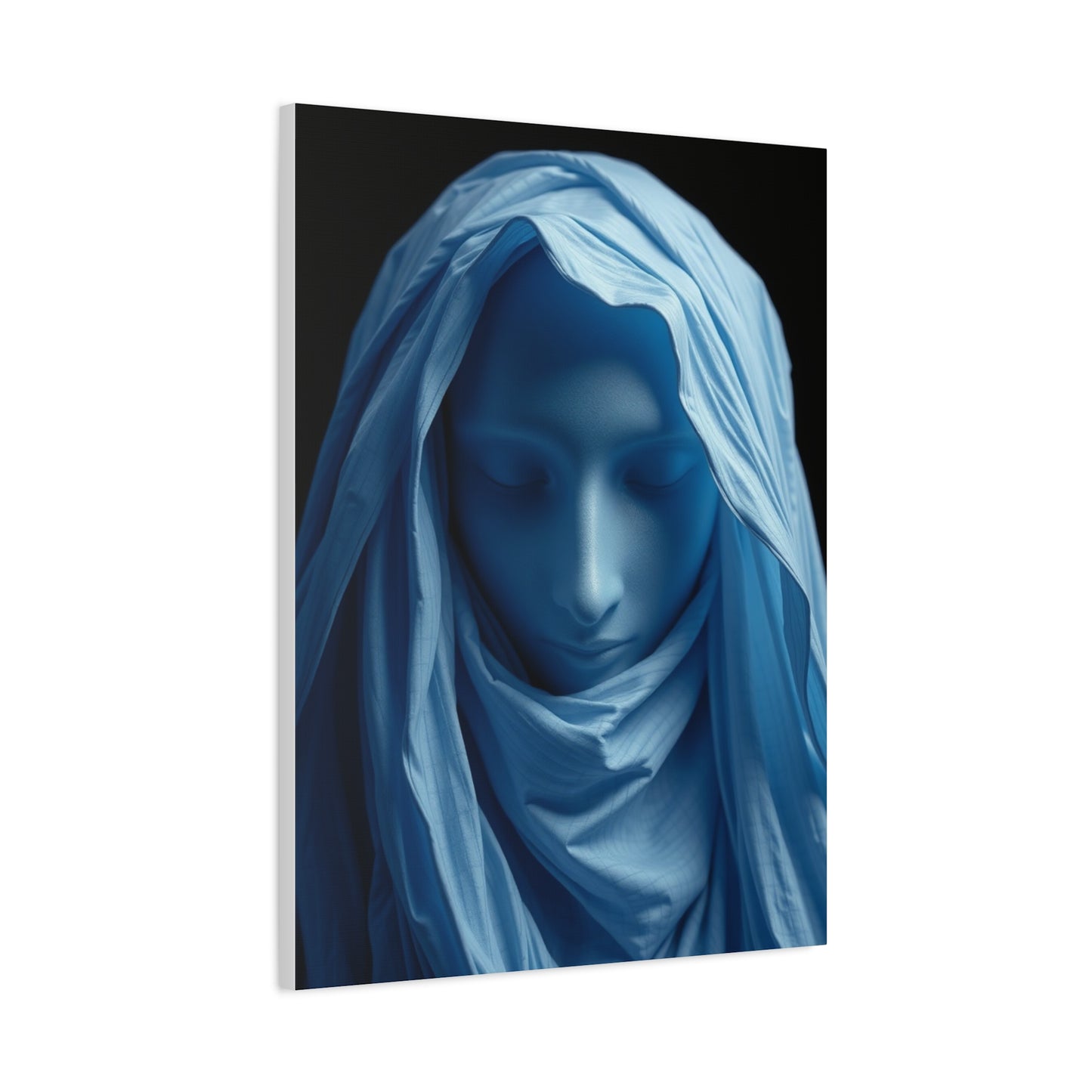 Black, White & Blue Art Luxury Canvas Wall Art & Canvas Print