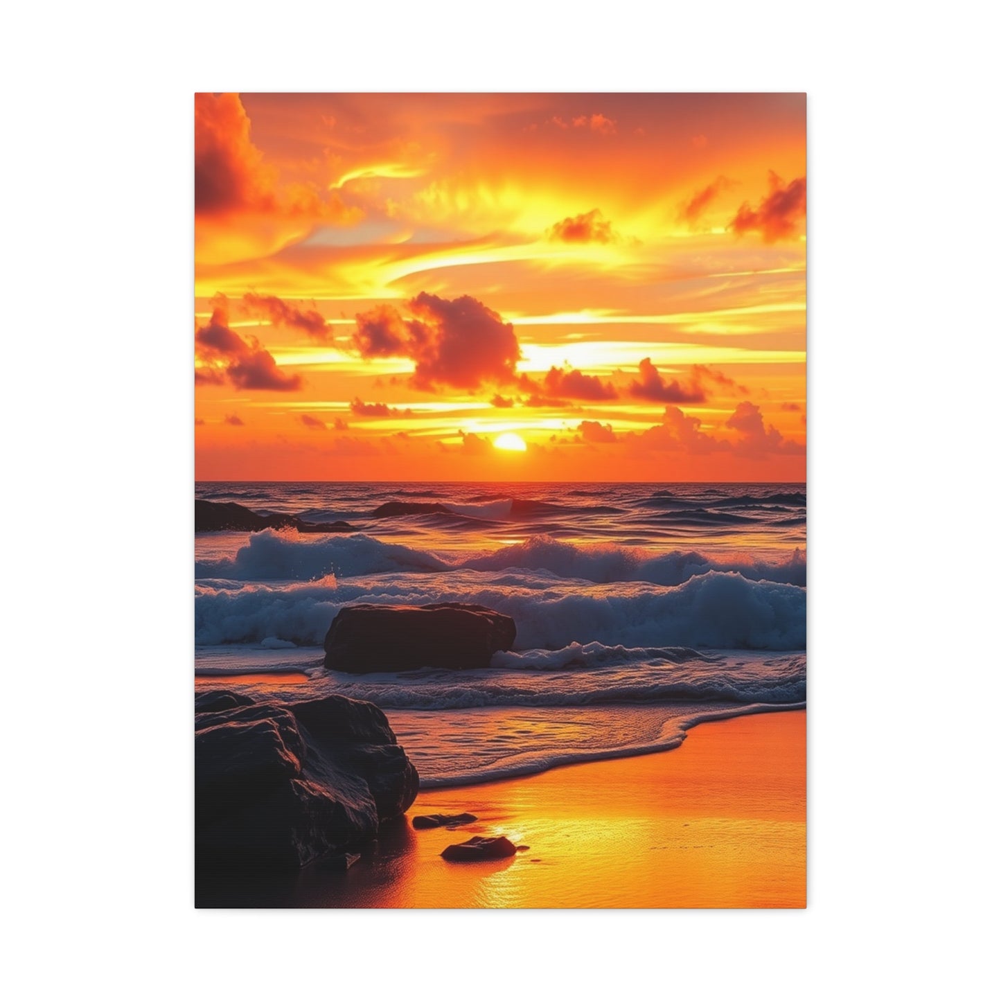 Beach Sunrise and Sunset Art Luxury Canvas Wall Art & Canvas Print