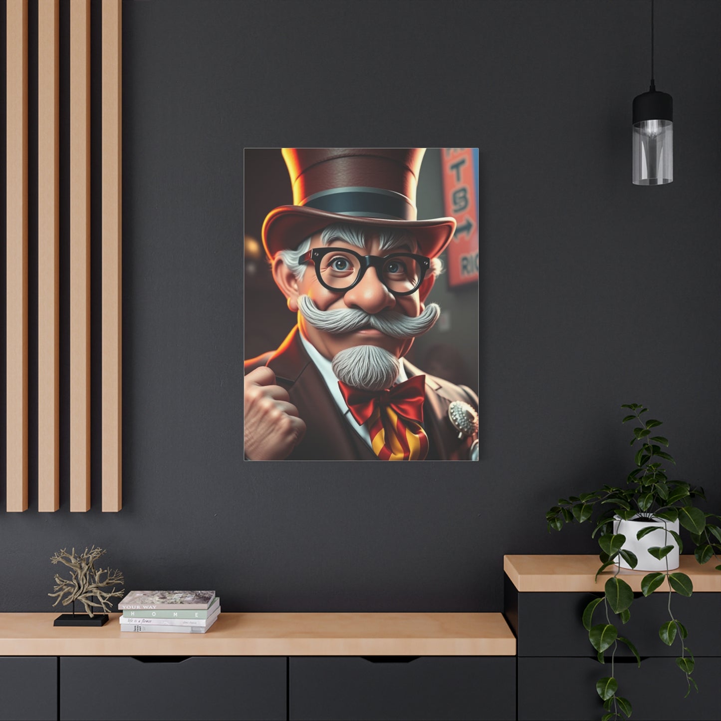 Vision Rich Uncle Pennybags Art Art Wall Art & Canvas Print