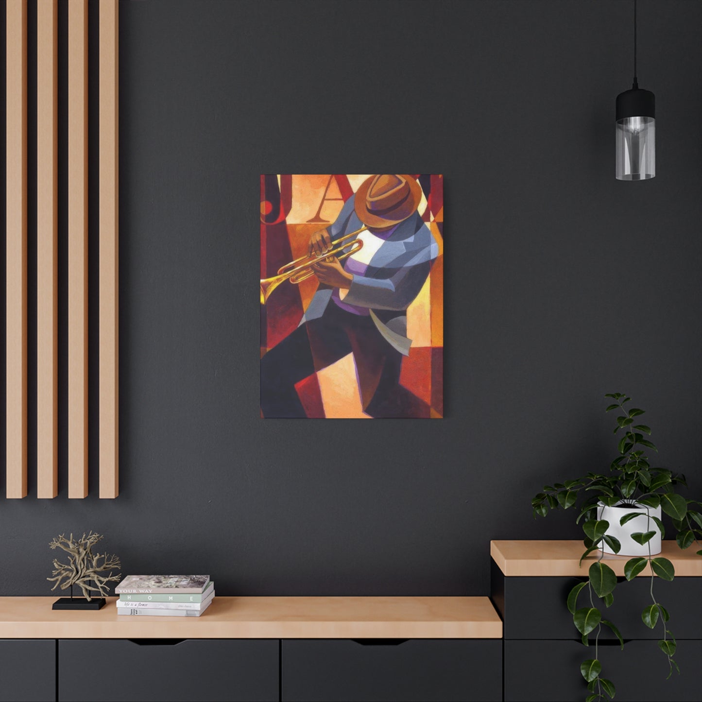 Man With Saxophone Deco Wall Art & Canvas Prints