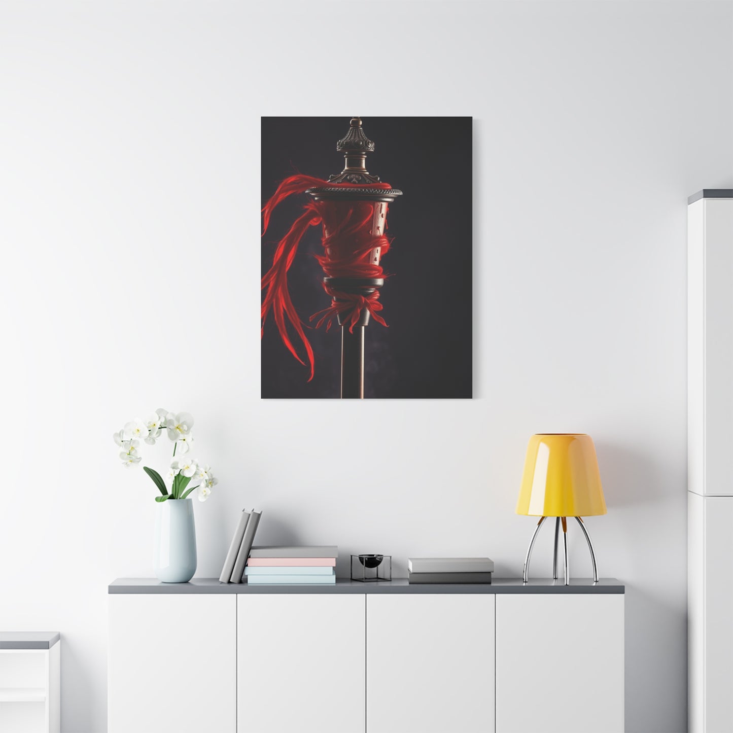Crimson Symphony Canvas Wall Art & Canvas Print