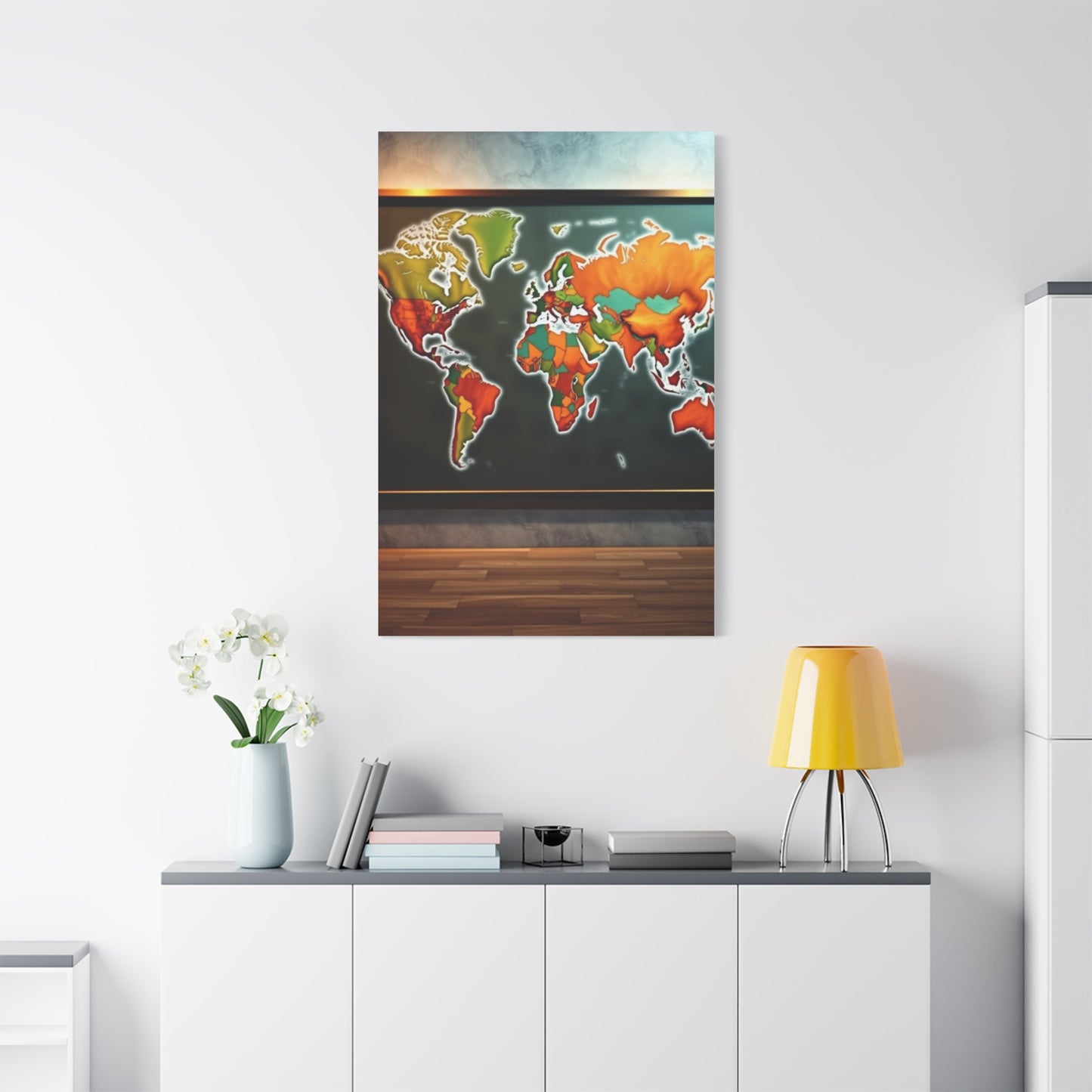Masterpiece World Map Art Vision Wall Art & Canvas Print