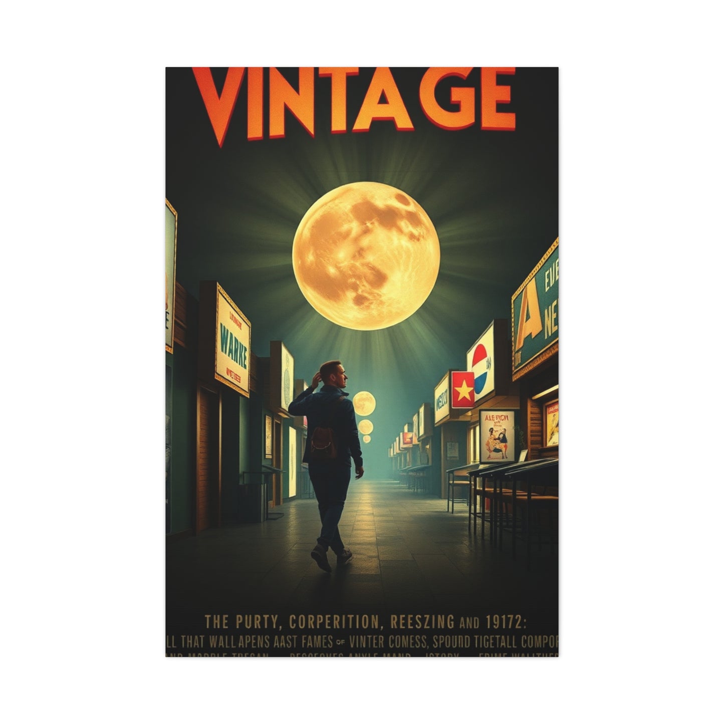 Vintage Movie Posters Art Luxury Canvas Wall Art & Canvas Print