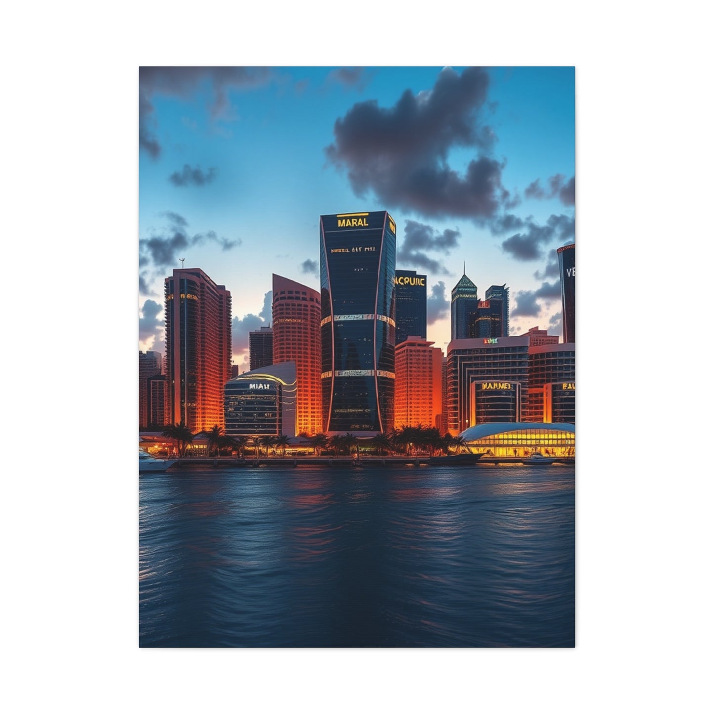 Opulent Skyline Silhouette Art Wall Art & Canvas Print