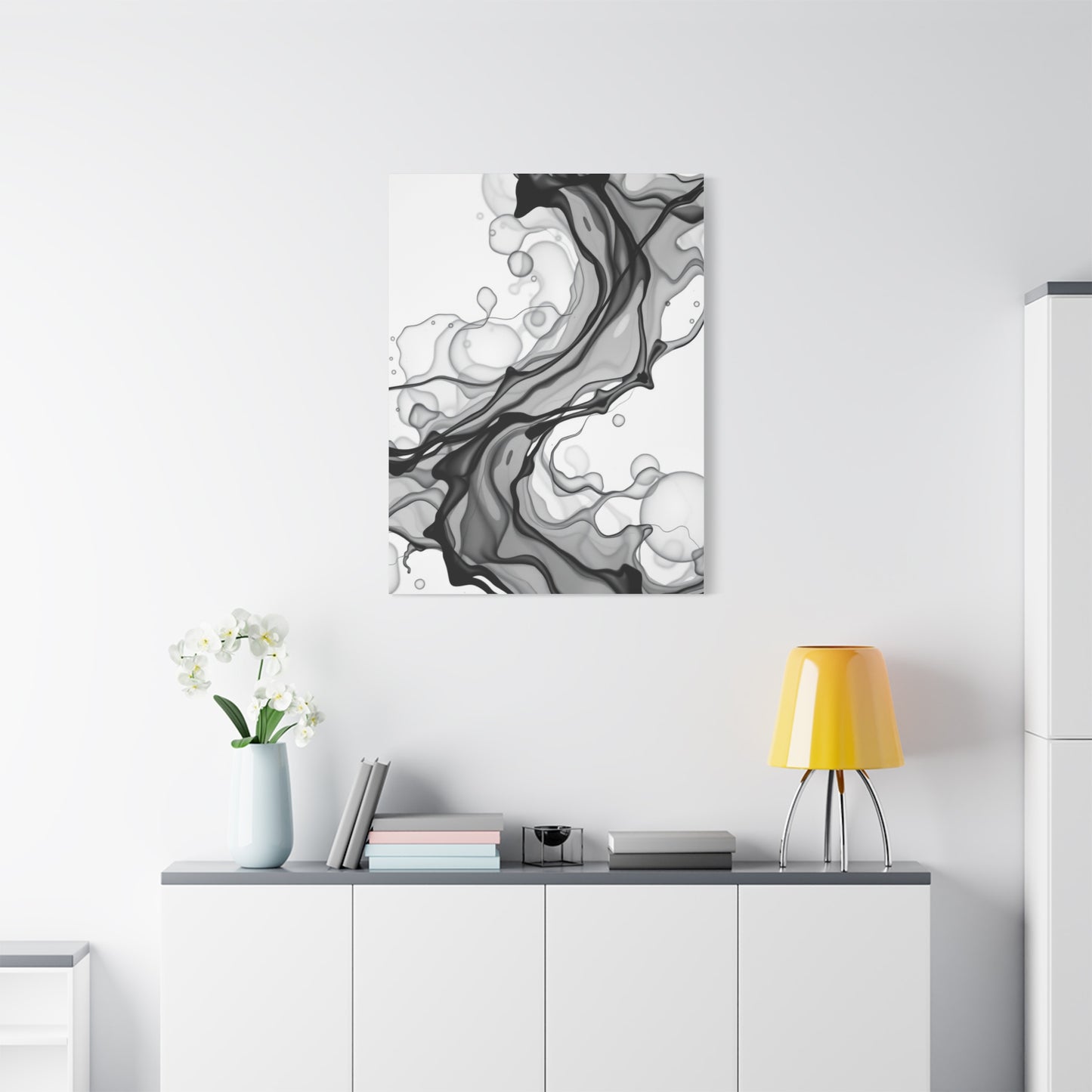 Elite Black and White Abstract Art Vision Wall Art & Canvas Print