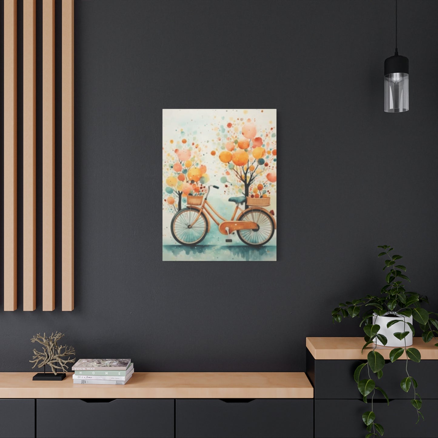 Bicycle and Balloons Wall Art & Canvas Prints