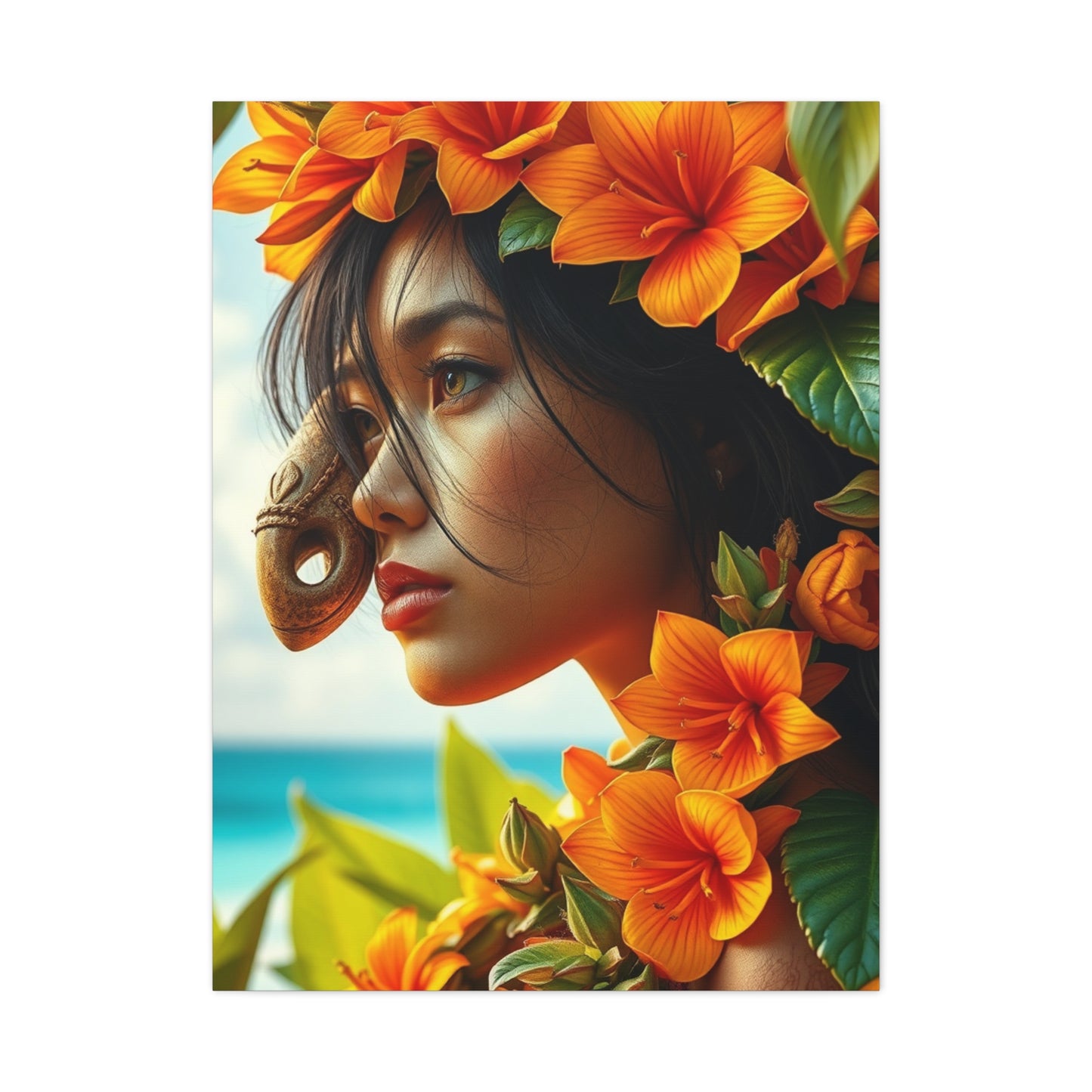 Opulent Island Impression Wall Art & Canvas Print