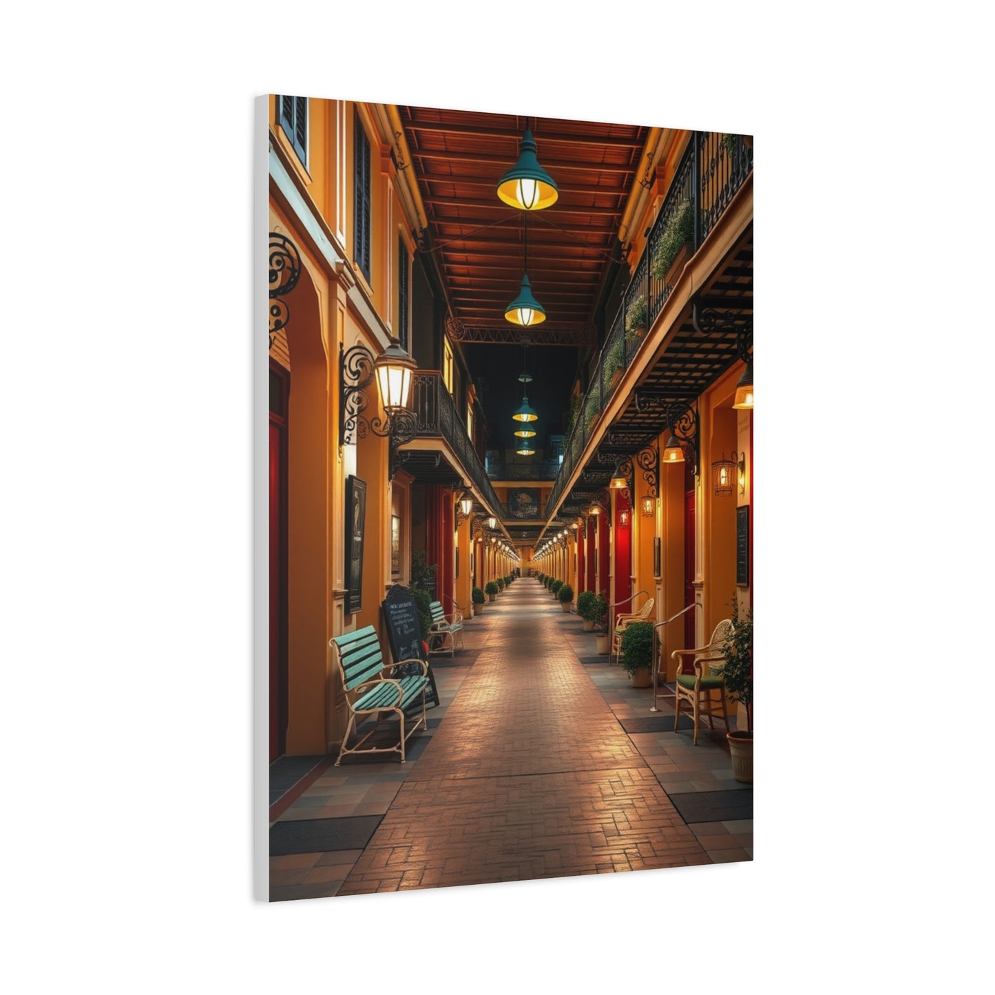 French Quarter Tableau Wall Art & Canvas Print