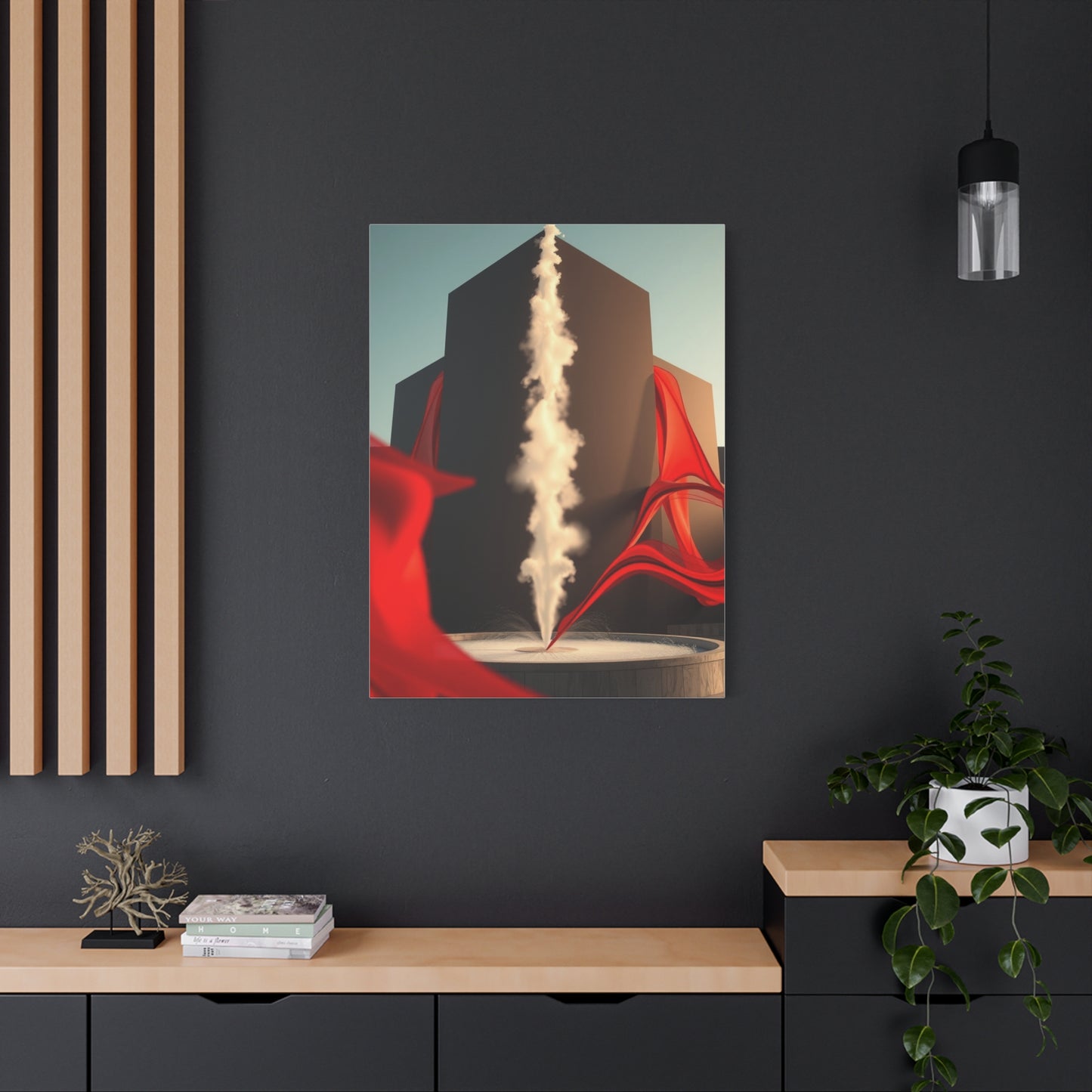 Elite Black, White & Red Art Vision Wall Art & Canvas Print