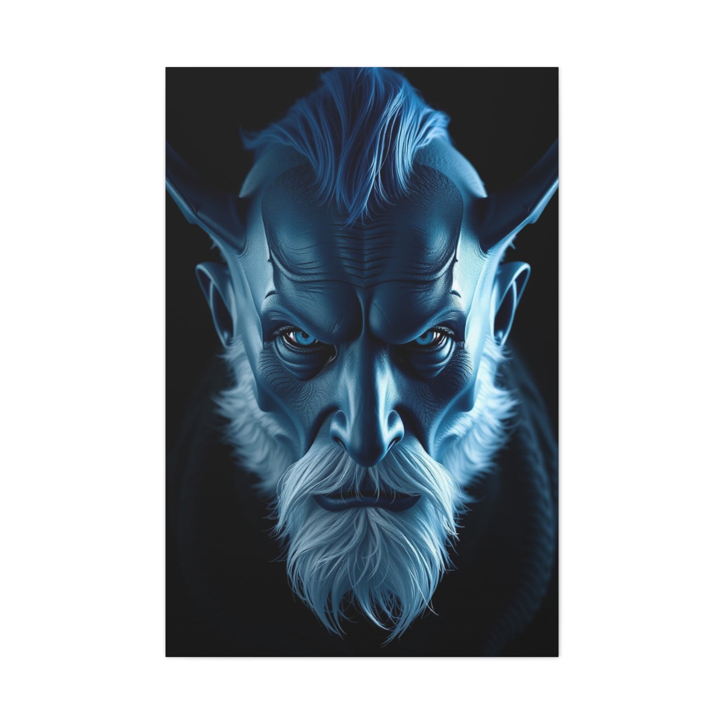 Vision Navy Blue Art Art Wall Art & Canvas Print