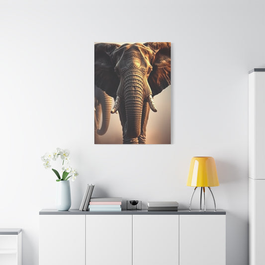 Serene Elephantine Panorama Wall Art & Canvas Print
