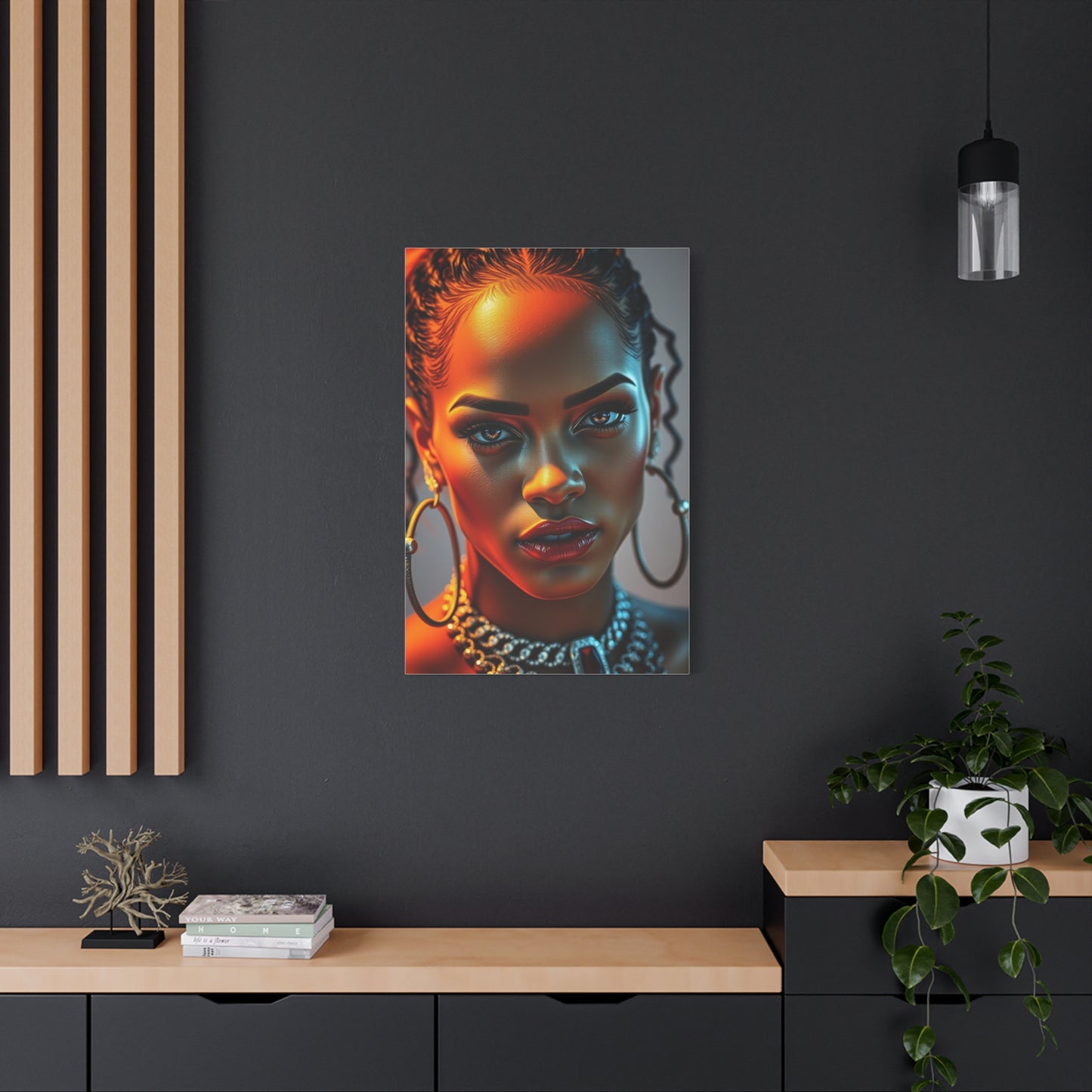 Rihannas Captivating Spirit Art Wall Art & Canvas Print