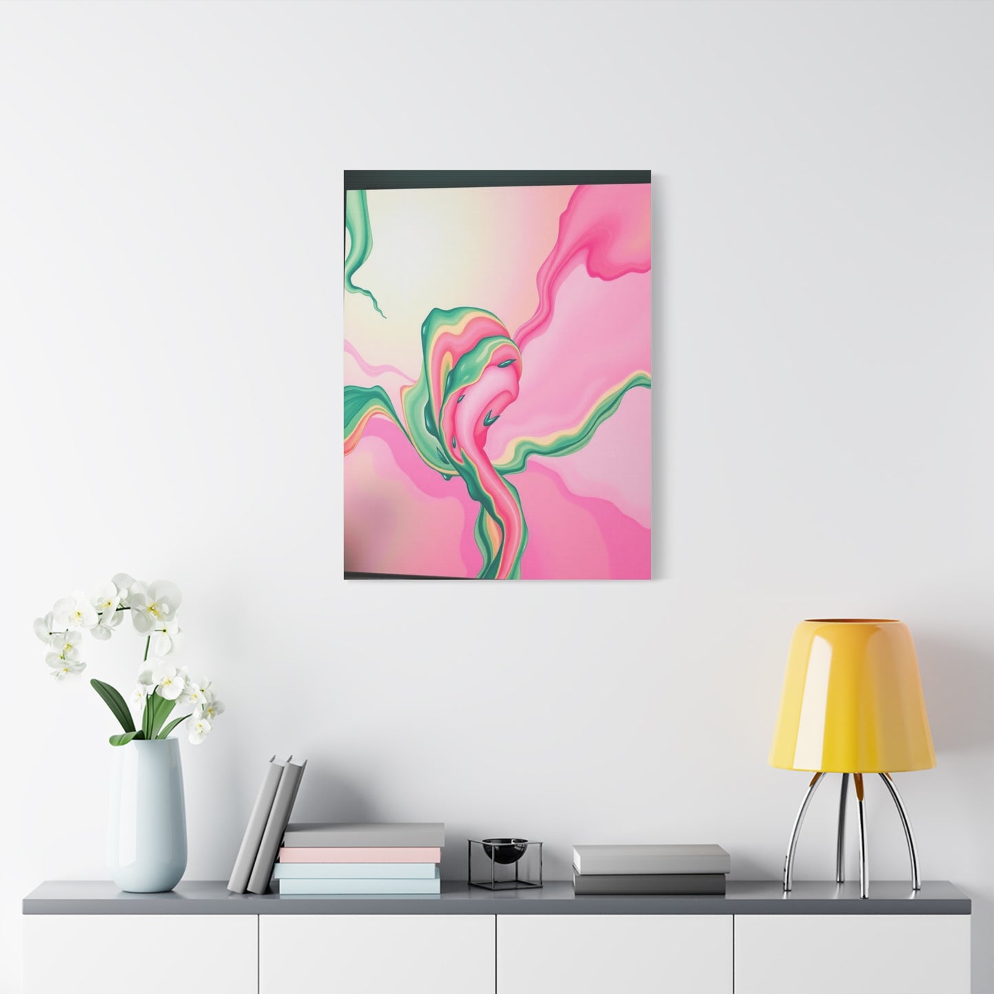 Vision Green & Pink Canvas Art Art Wall Art & Canvas Print