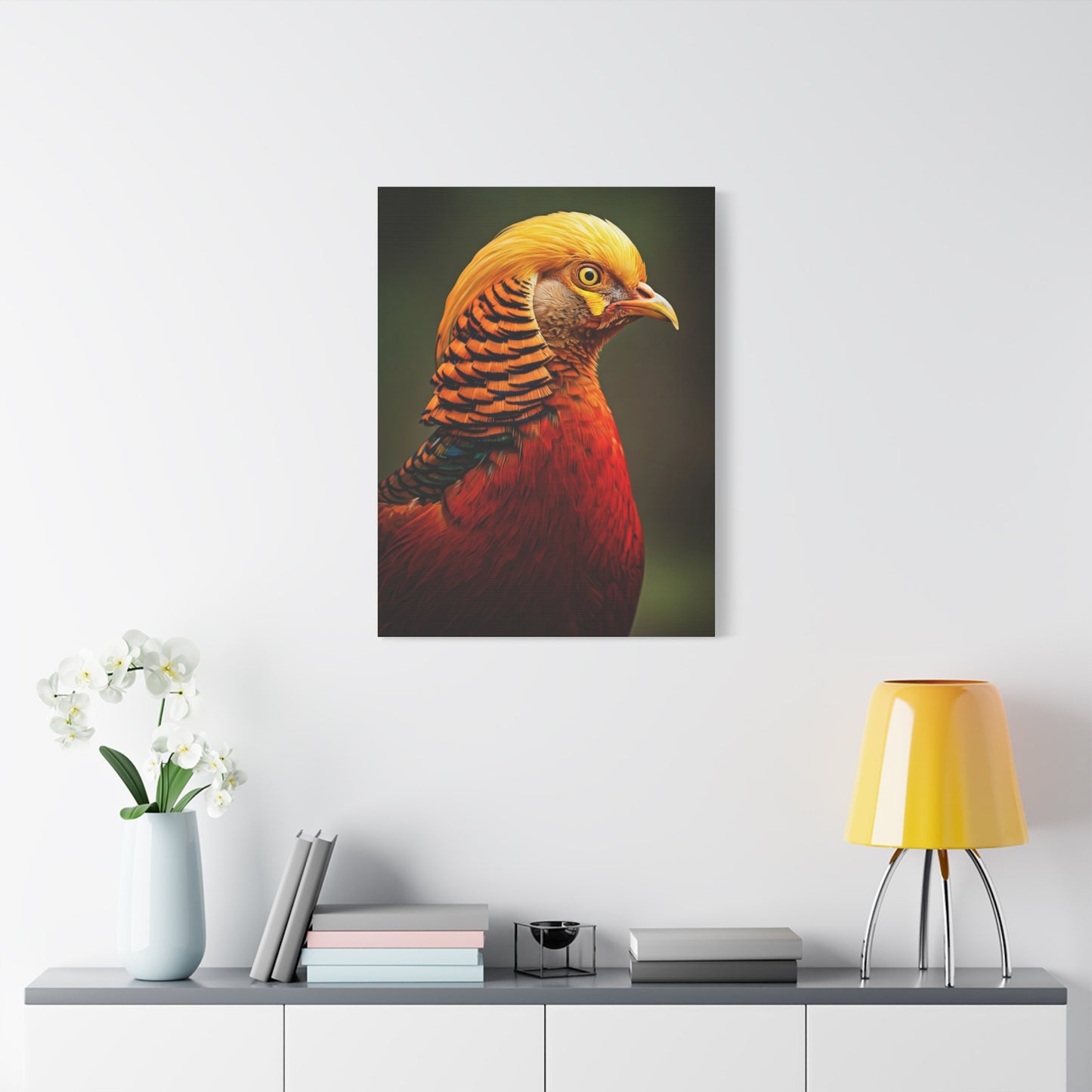 Regal Red Pheasant Portrait Wall Art & Canvas Prints