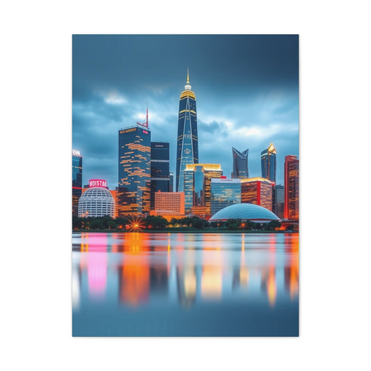 Supreme Houston Skylines Art Collection Wall Art & Canvas Print