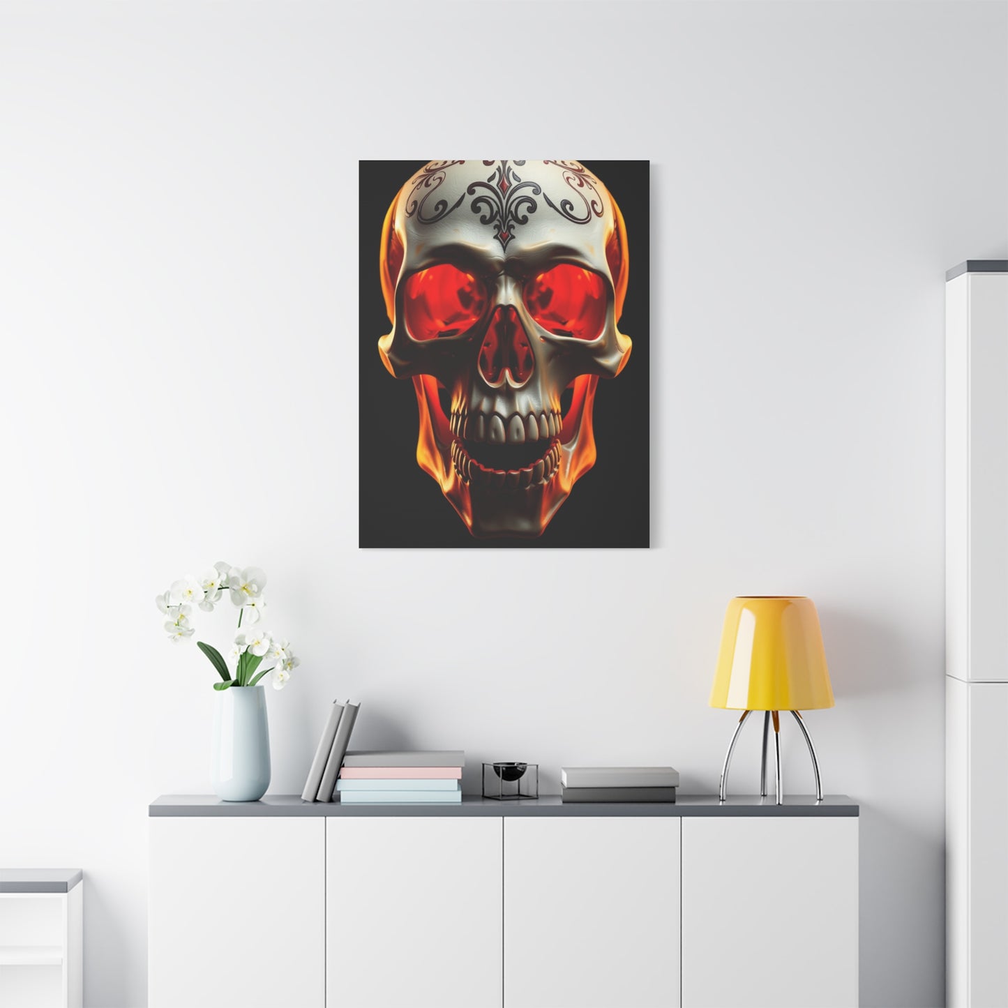 Luminous Skull Tableau Wall Art & Canvas Print