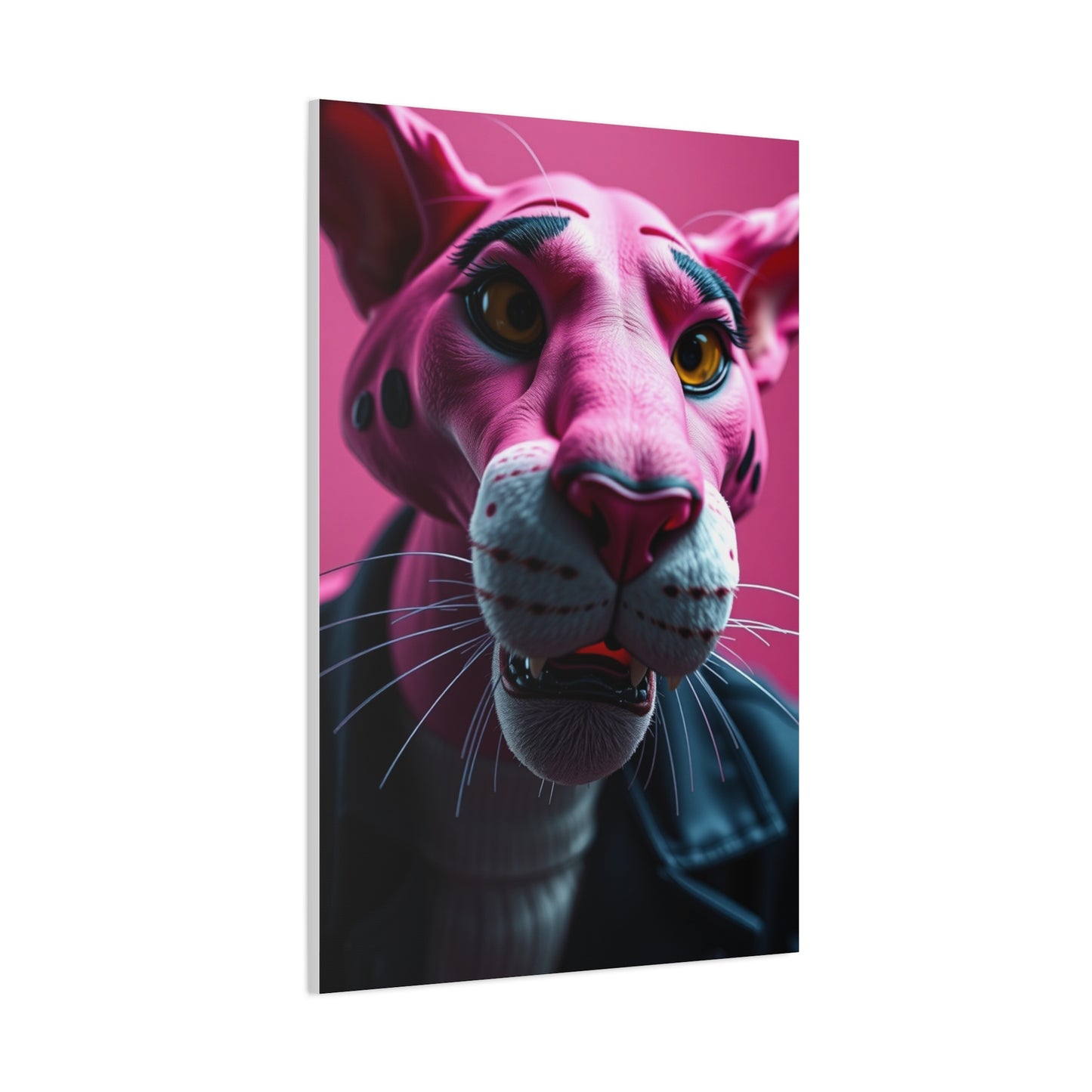 Blush Panther Radiance Wall Art & Canvas Print