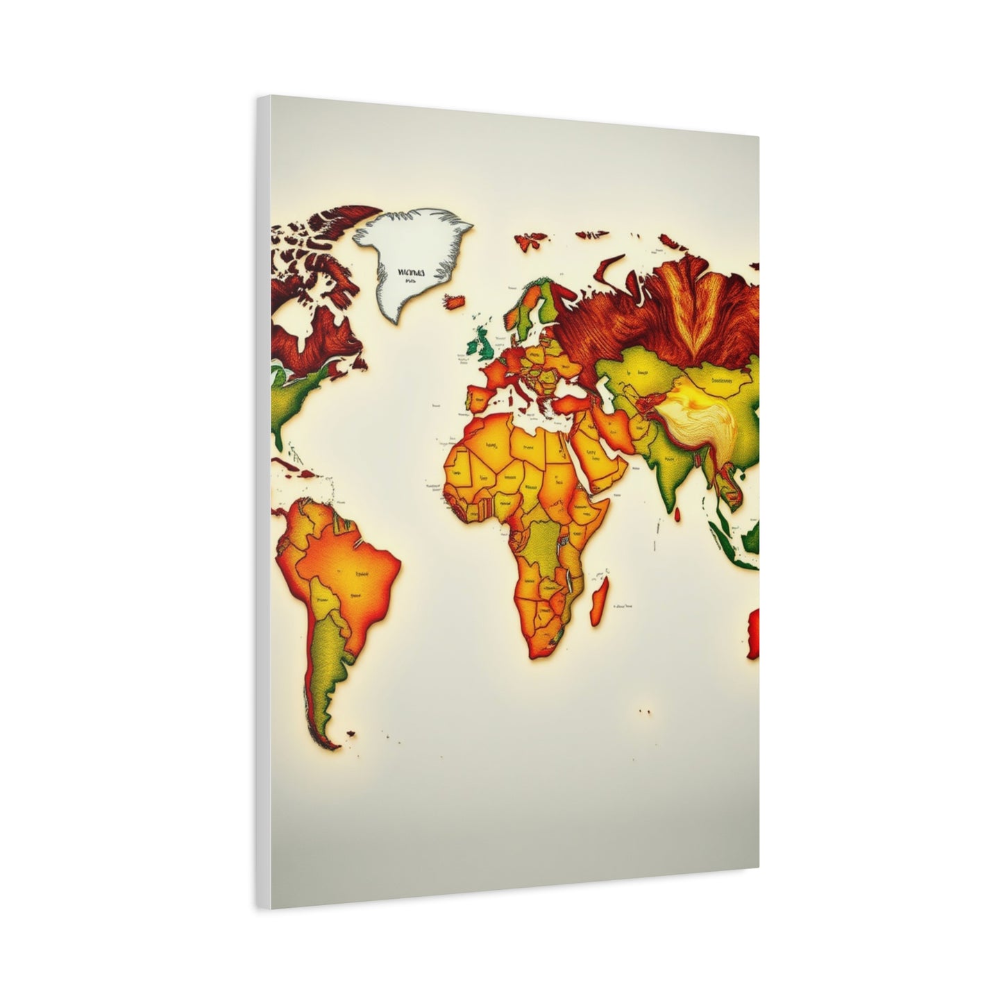 Supreme World Map Art Collection Wall Art & Canvas Print