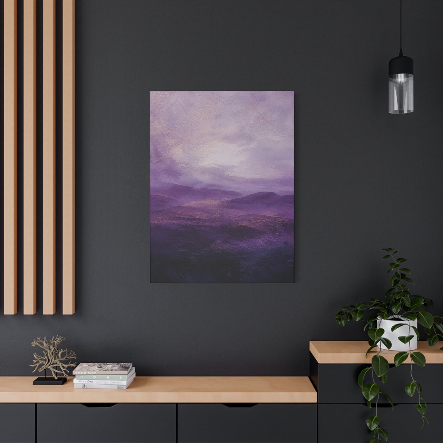 Amethyst Horizon Landscape Wall Art & Canvas Print