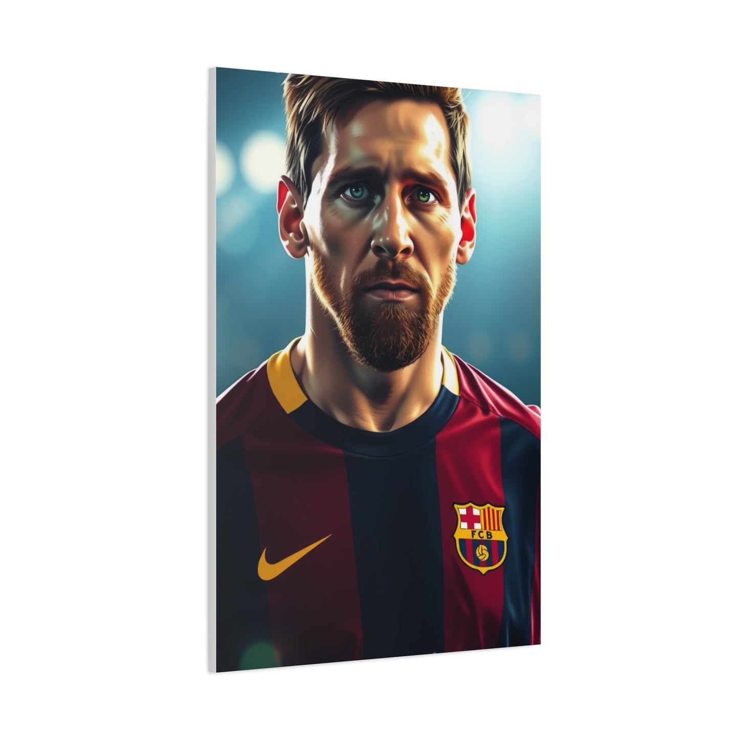 Messi: The Illustrated Icon Canvas Wall Art & Canvas Print