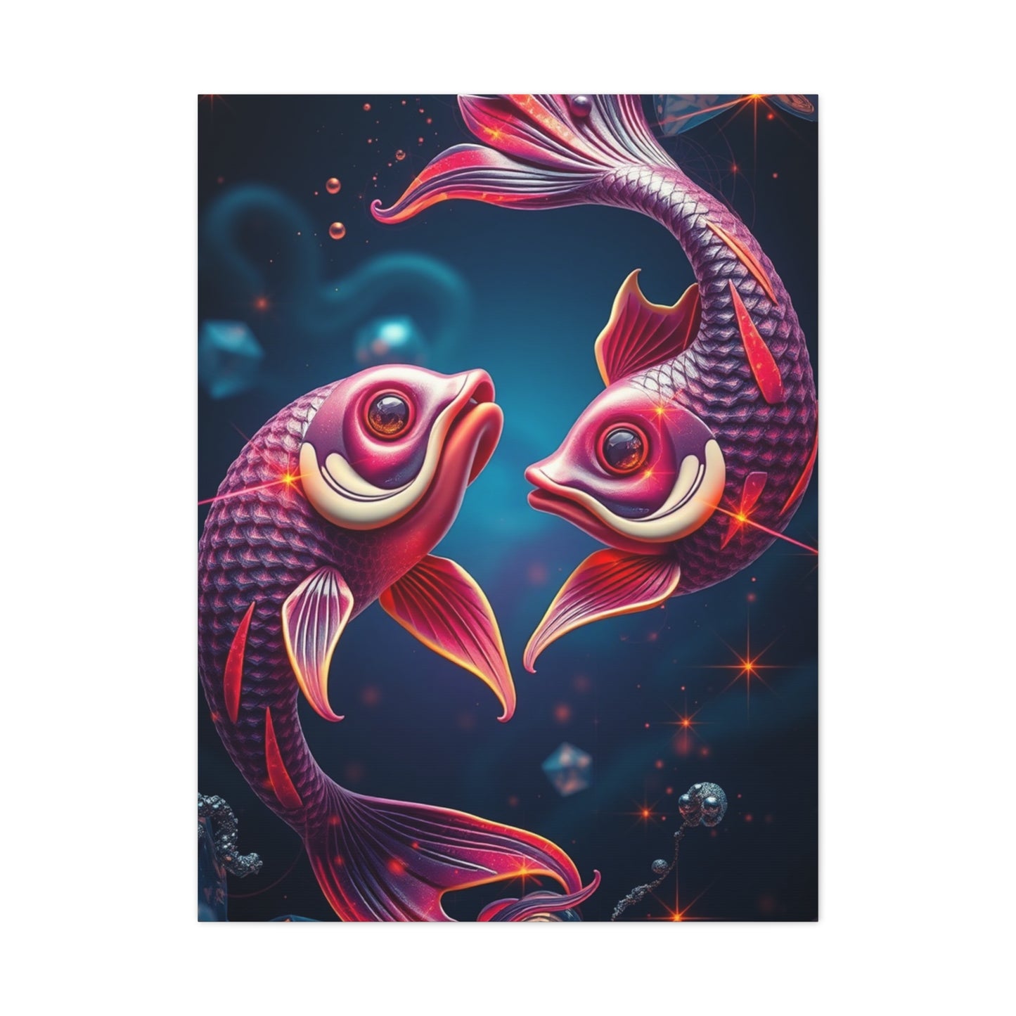 Aquatic Zodiac Opulence wall art & canvas print