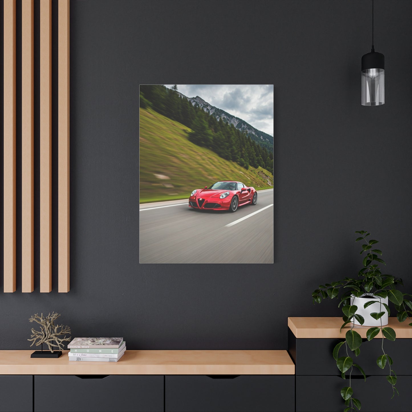 Alfa Romeo 4C Mountain Twisty Road Wall Art & Canvas Prints