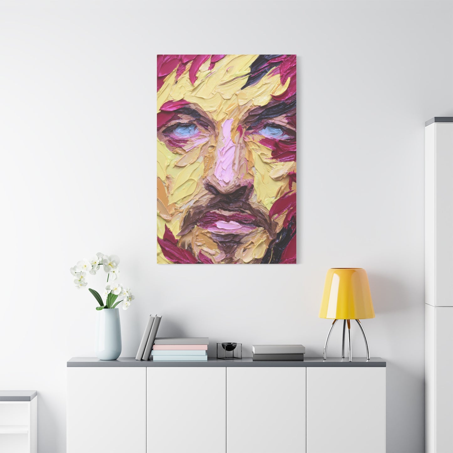 Impasto Expressionist Portrait Wall Art & Canvas Print