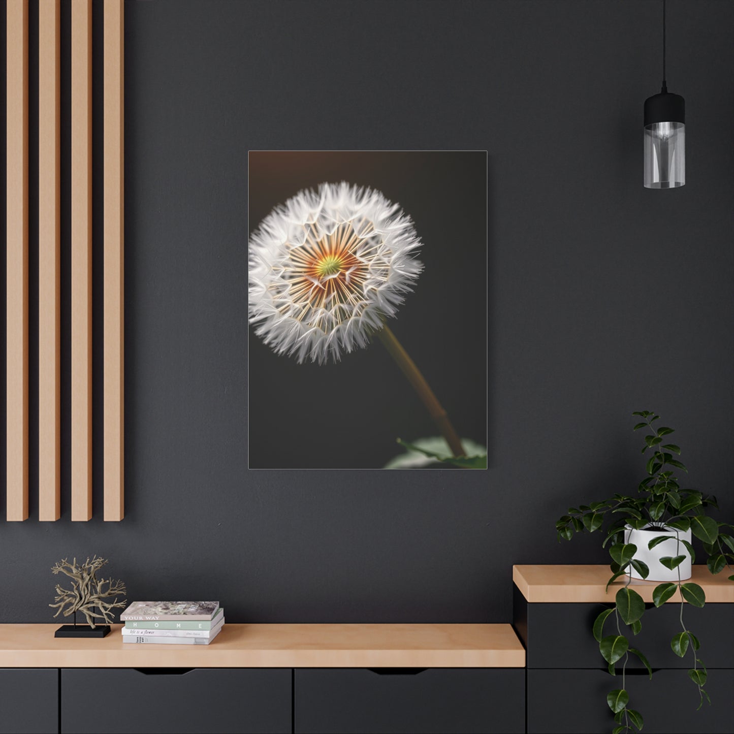 Dandelion Flower Art Refined Canvas Wall Art & Canvas Print
