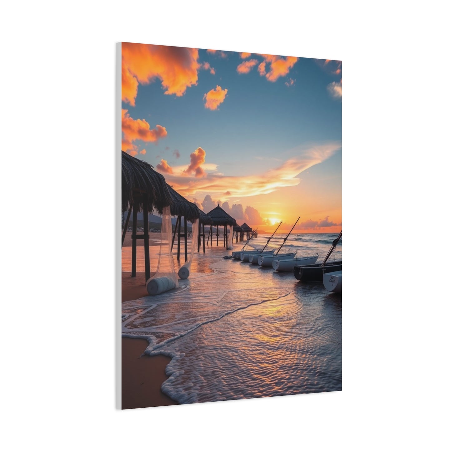 Beach Sunrise and Sunset Art Refined Canvas Wall Art & Canvas Print