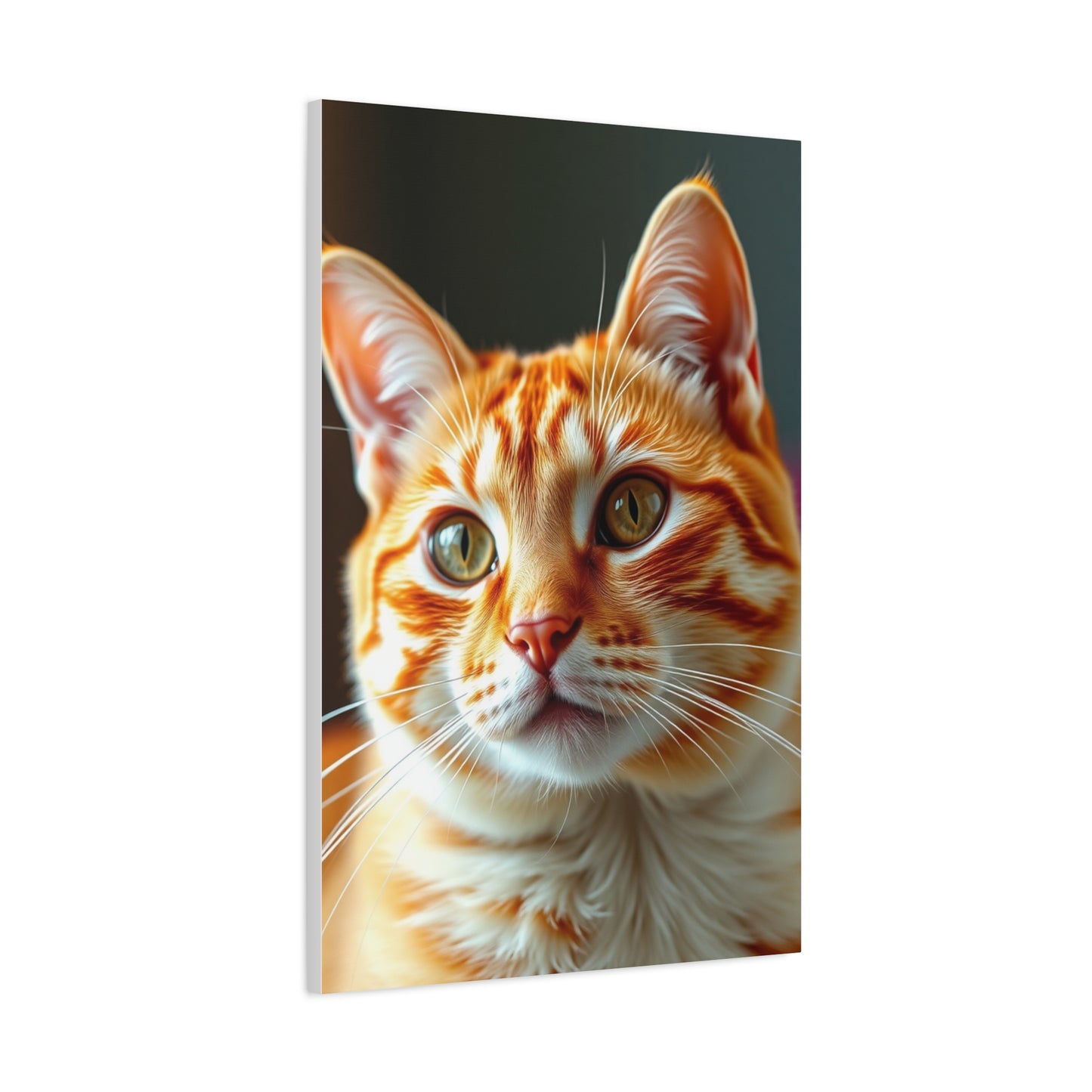Vision Orange Cat Art Art Wall Art & Canvas Print