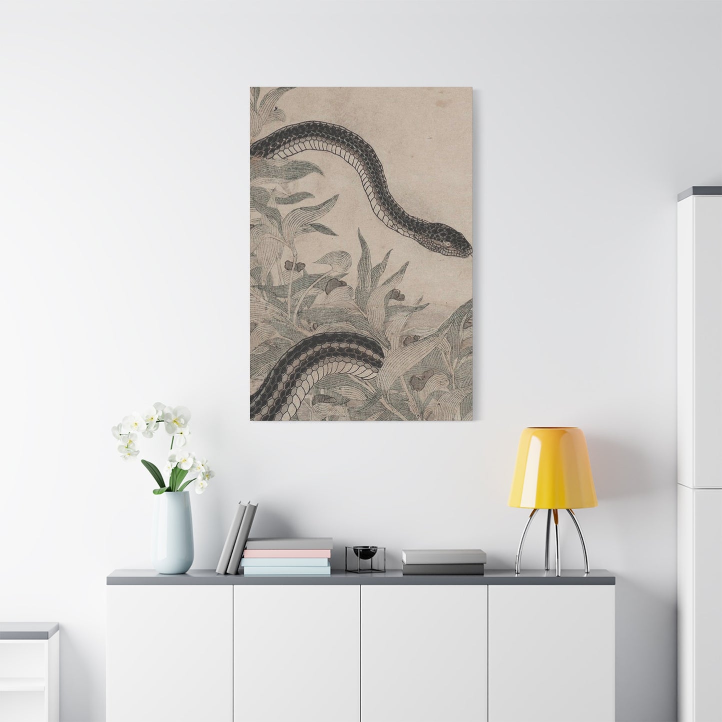 Cobra And Flower Wall Art & Canvas Prints