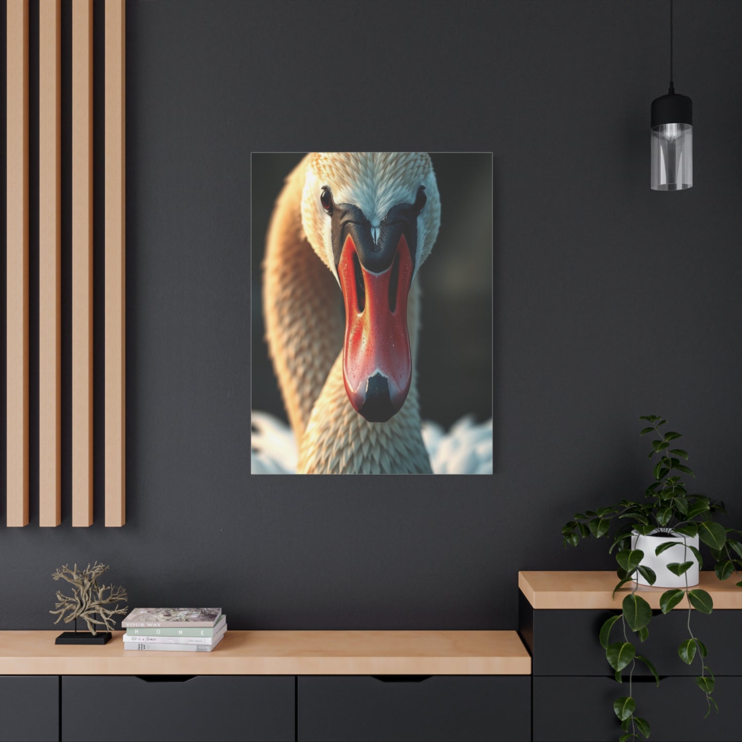 Swan Art Refined Canvas Wall Art & Canvas Print