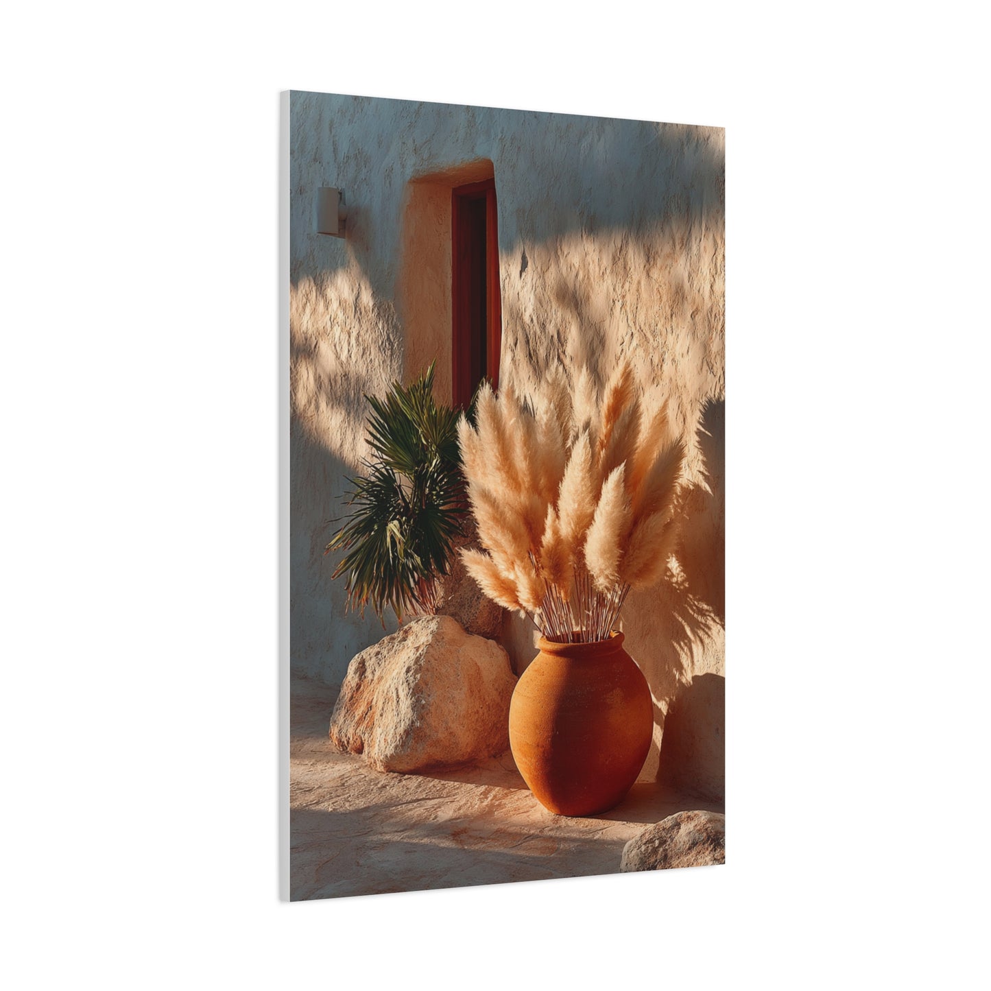 Pampas Grass Terracotta Still Life Wall Art & Canvas Print