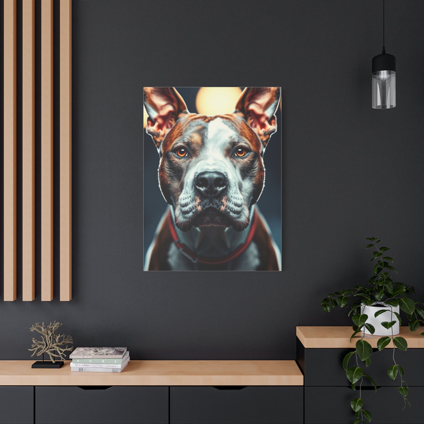 Pit Bull Art Refined Canvas Wall Art & Canvas Print
