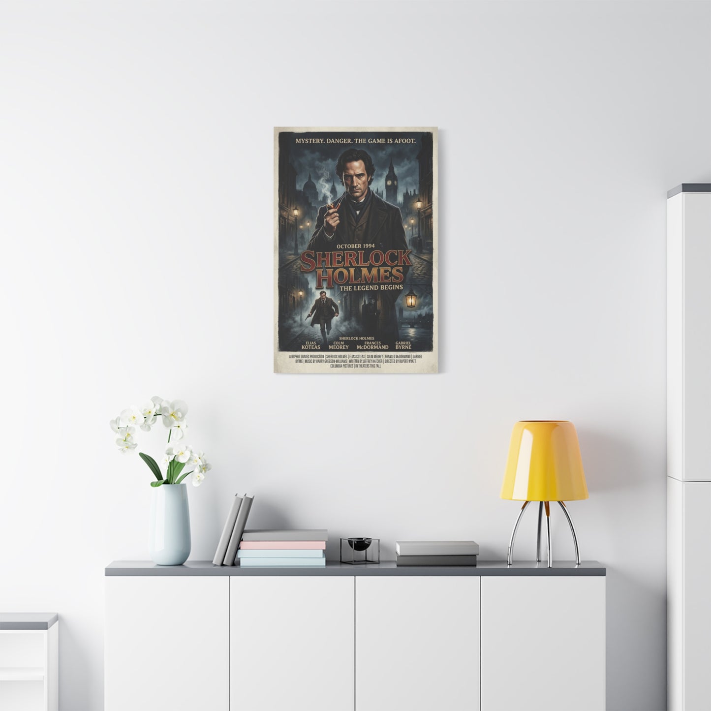 Sherlock Holmes Movie Poster Wall Art & Canvas Print
