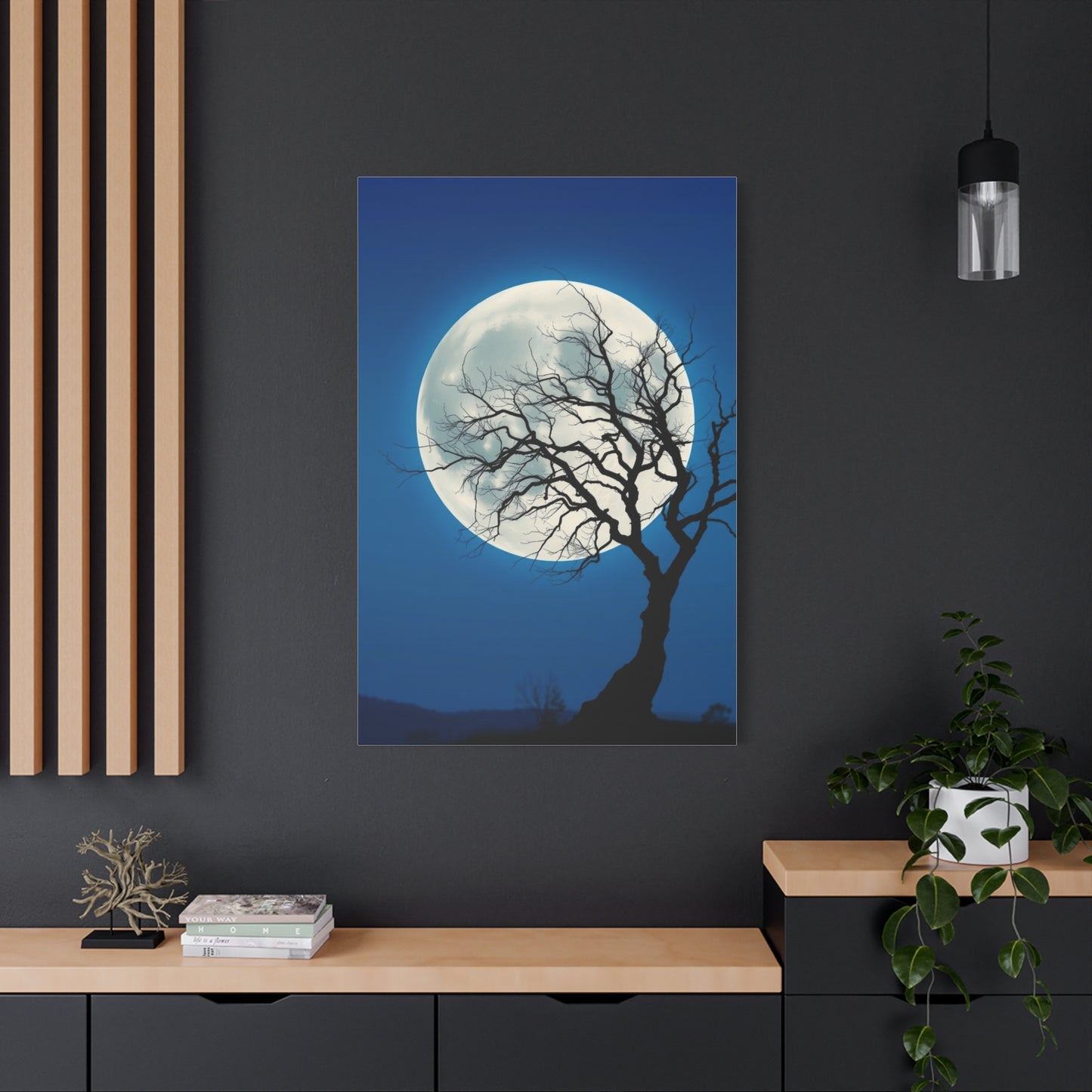 Vision Full Moon Art Art Wall Art & Canvas Print