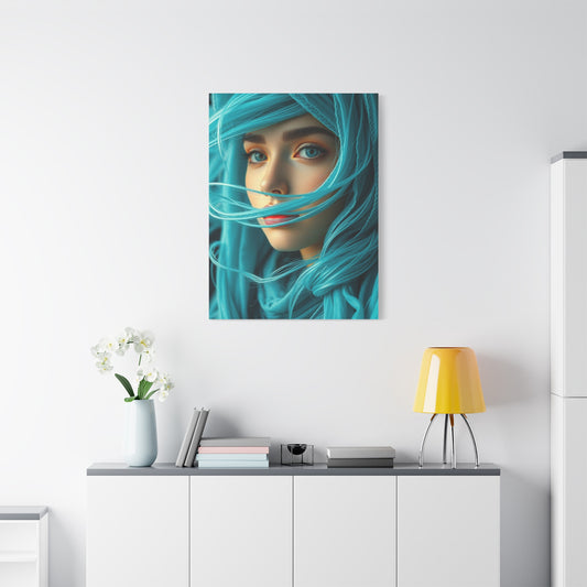 Cerulean Elegance Artwork wall art & canvas print