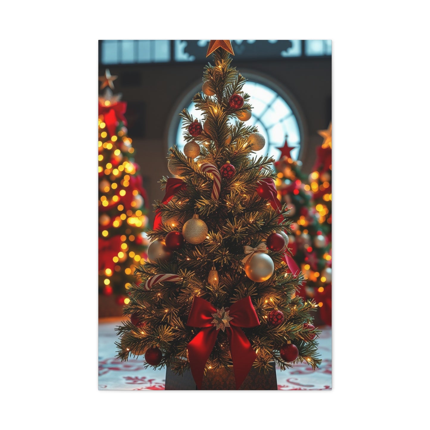 Christmas Trees & Wreath Art Supreme Gallery Wall Art & Canvas Print