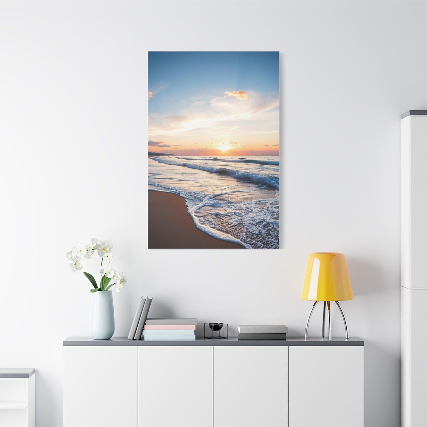 Beach Sunrise and Sunset Art Supreme Gallery Wall Art & Canvas Print