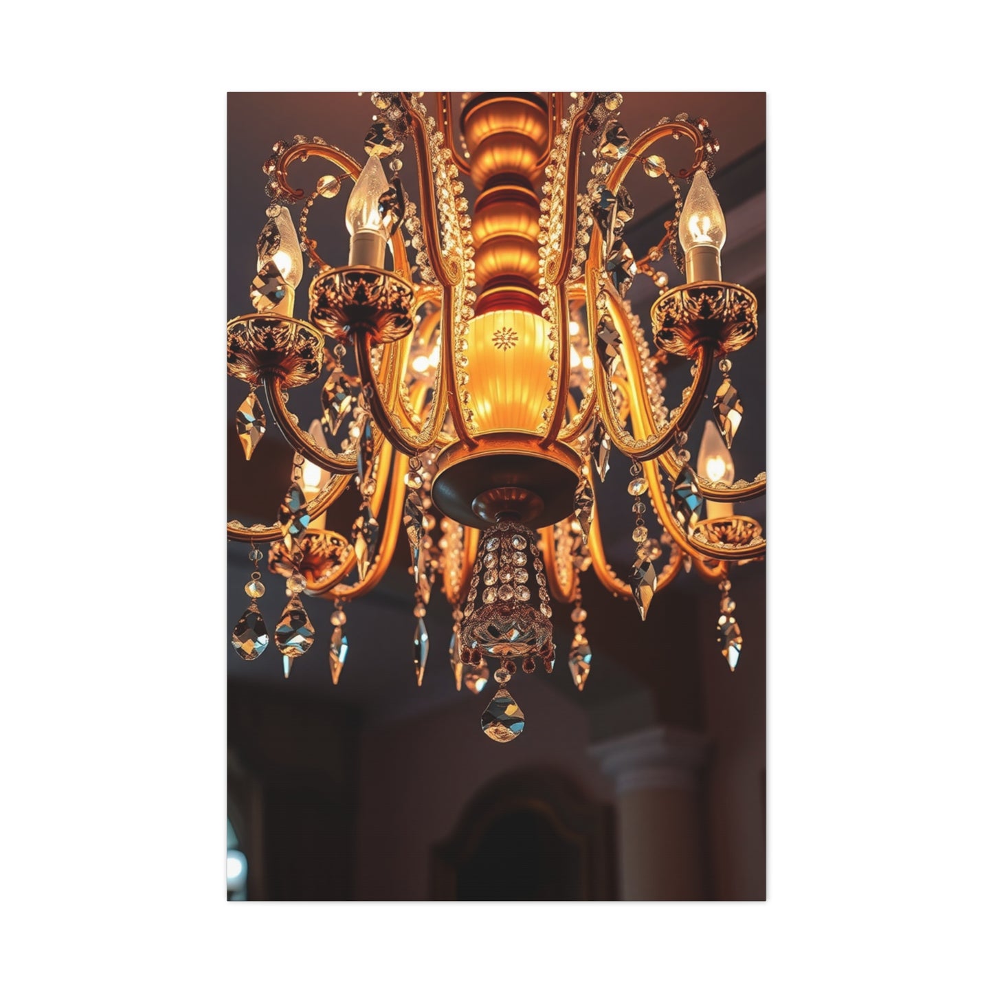 Chandelier Art Refined Canvas Wall Art & Canvas Print