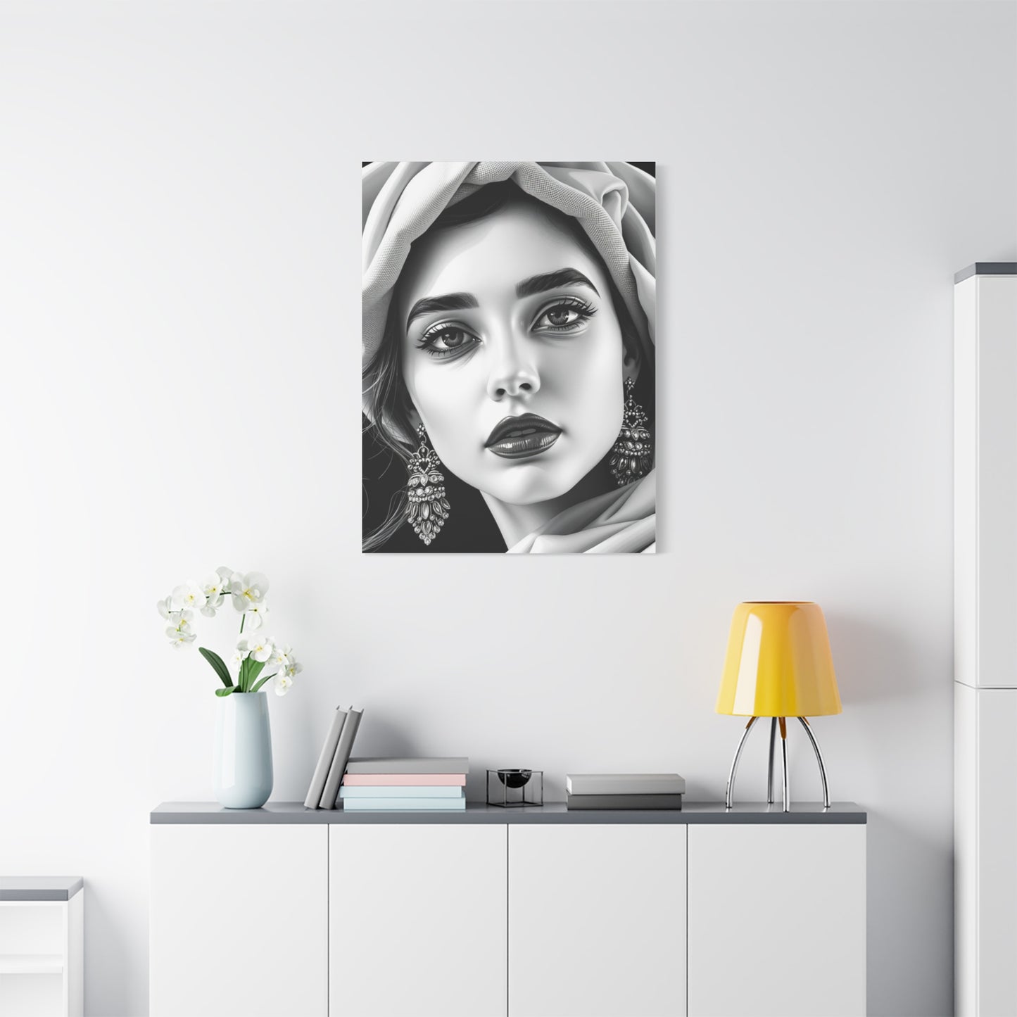 Black and White Illustrations Art Refined Canvas Wall Art & Canvas Print