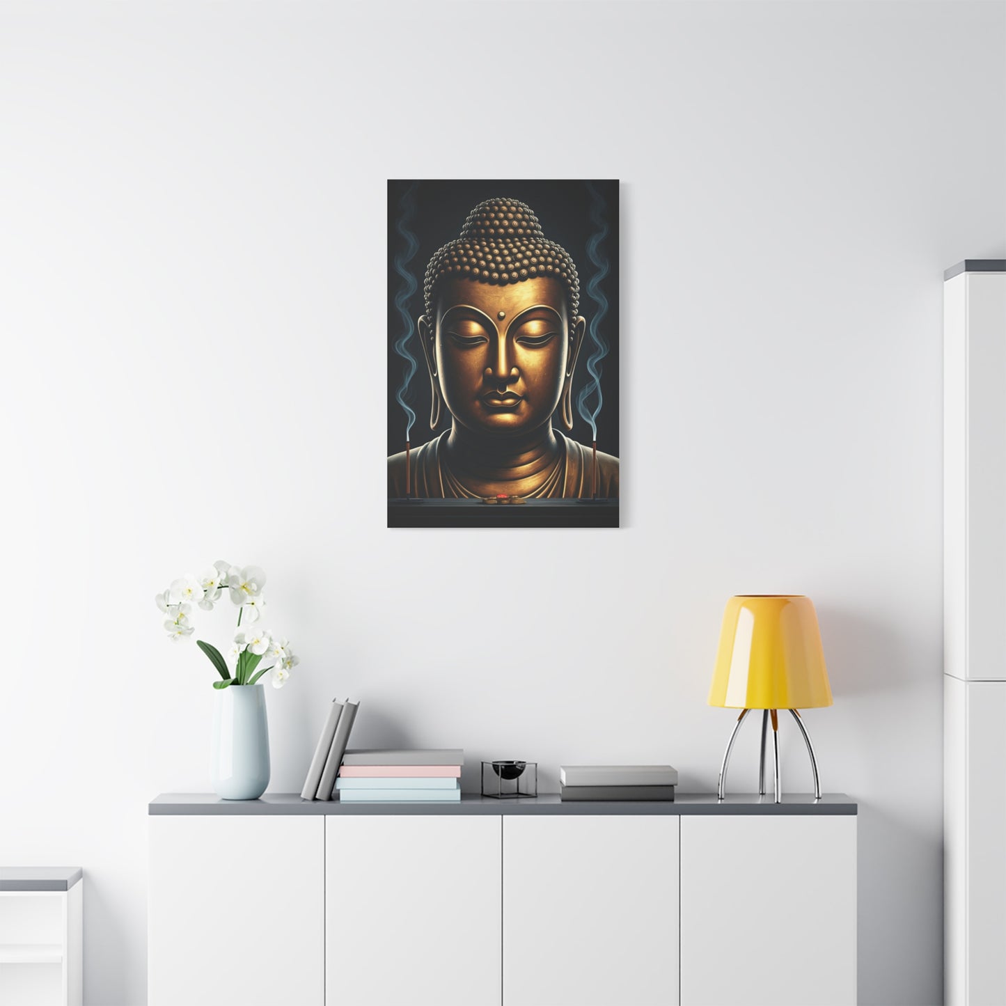 Mystical Aura Buddha Portrait Wall Art & Canvas Prints